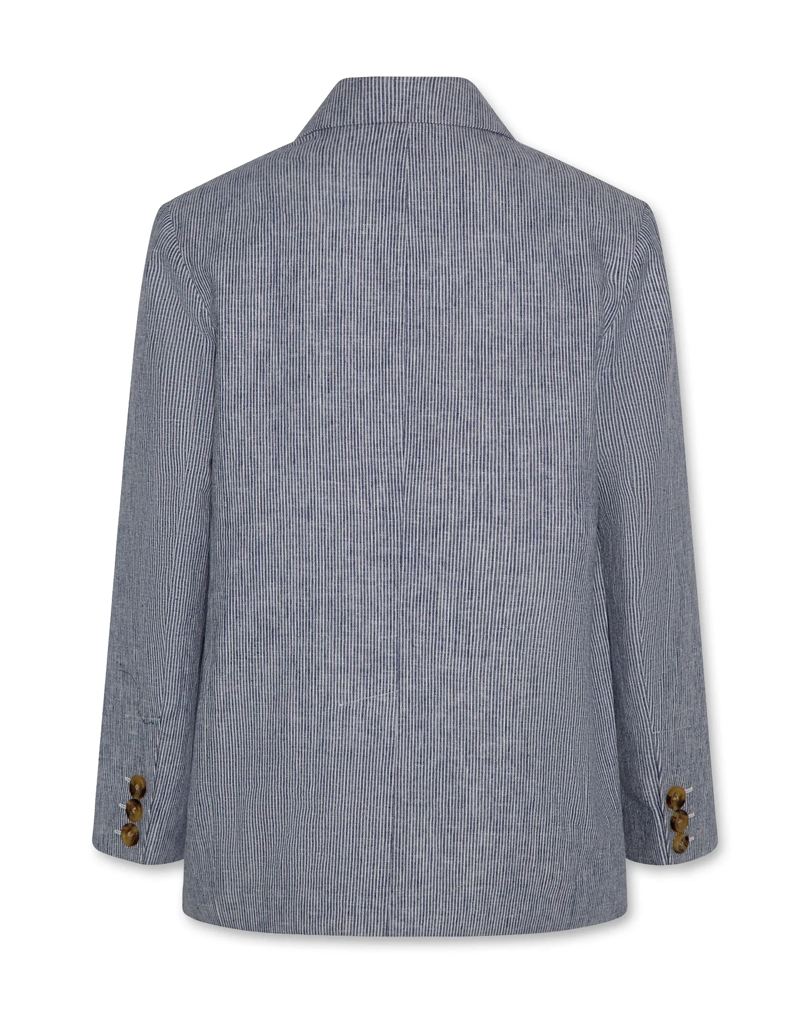 AO76 BLUE/WHITE PIN STRIPED BLAZER [FINAL SALE] - Image 2