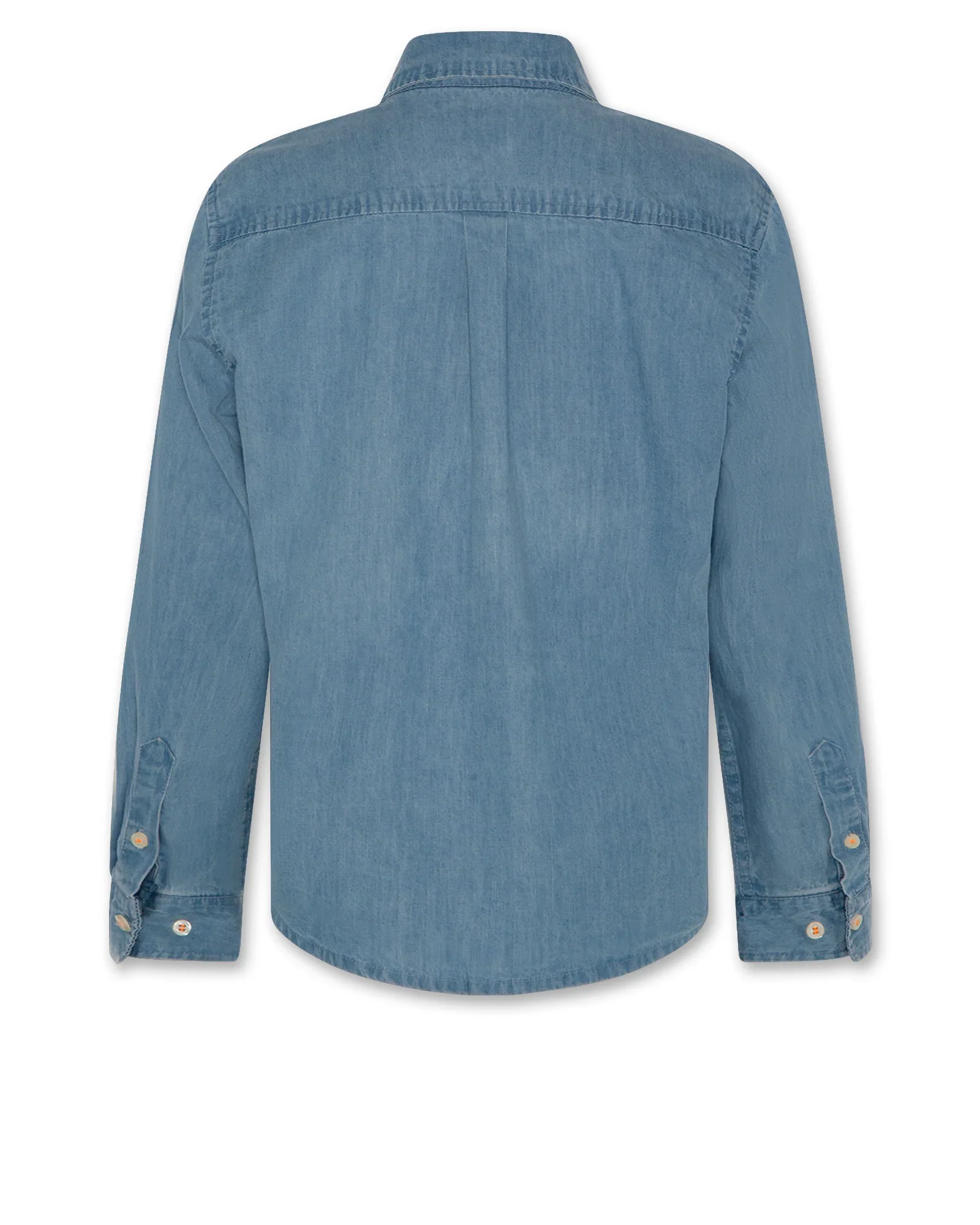 AO76 DENIM COLLARED BUTTON DOWN SHIRT [FINAL SALE] - Image 2