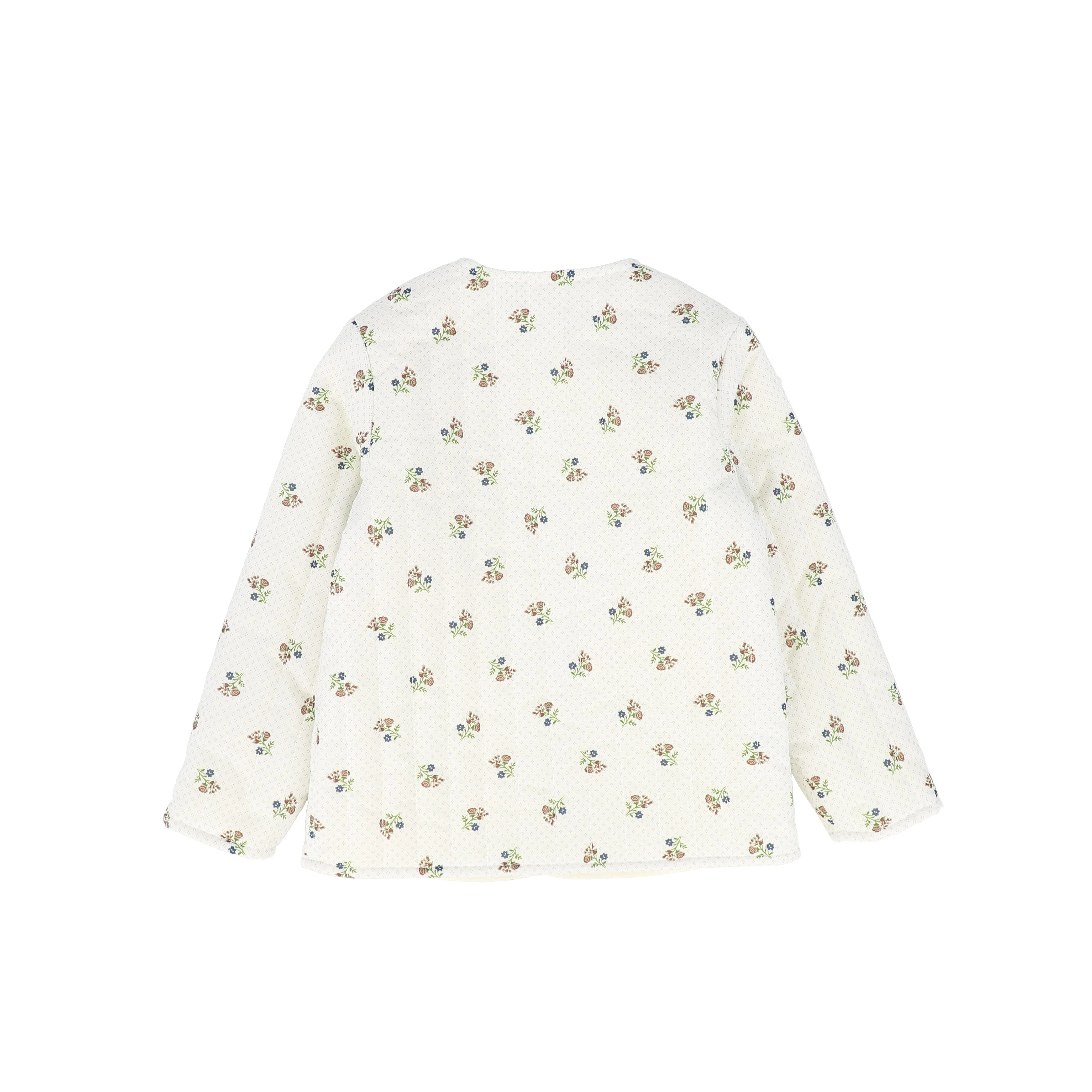 BACE COLLECTION FLORAL QUILTED BUTTON JACKET [FINAL SALE] - Image 2