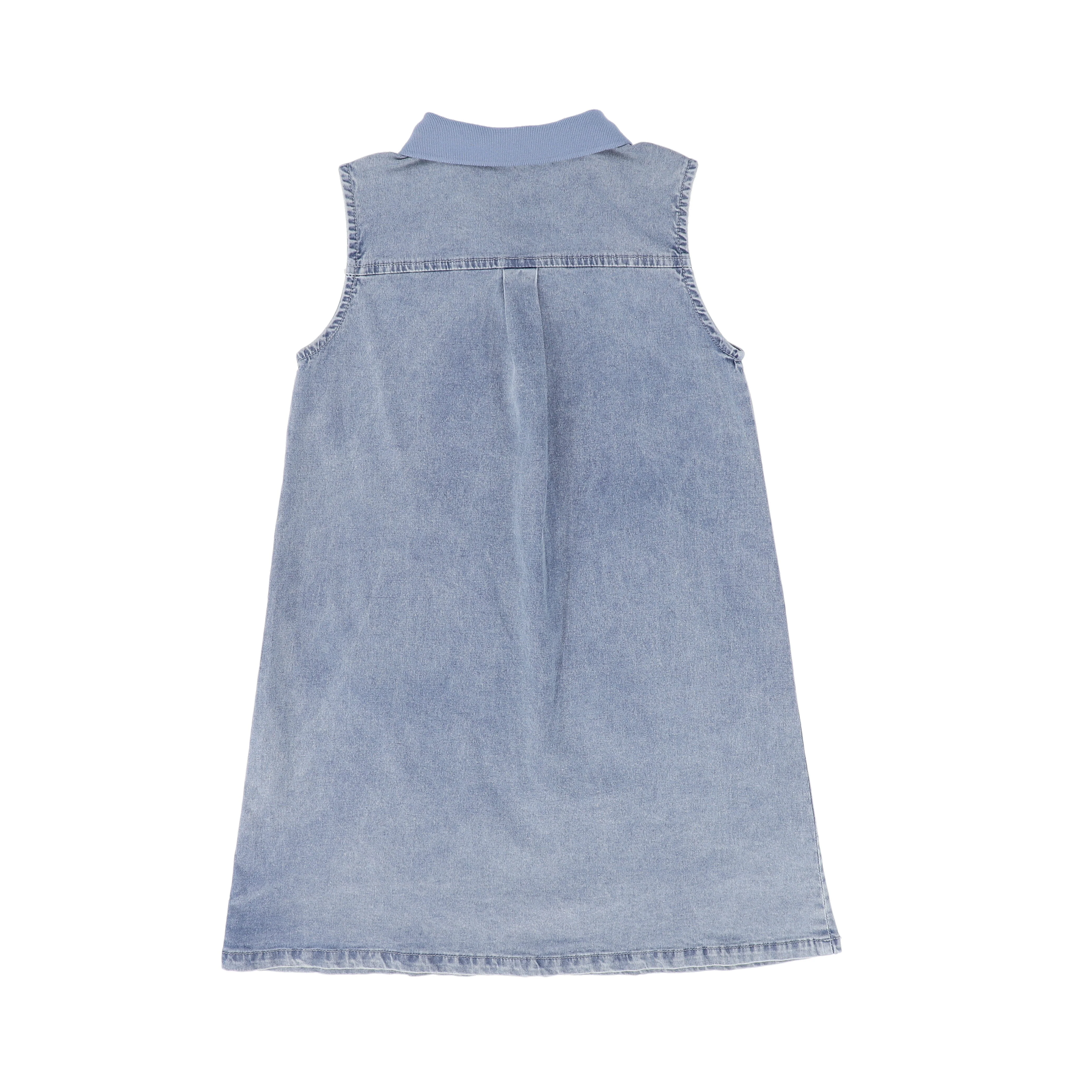 BACE COLLECTION LIGHT BLUE DENIM ROPE COLLAR JUMPER [FINAL SALE] - Image 2