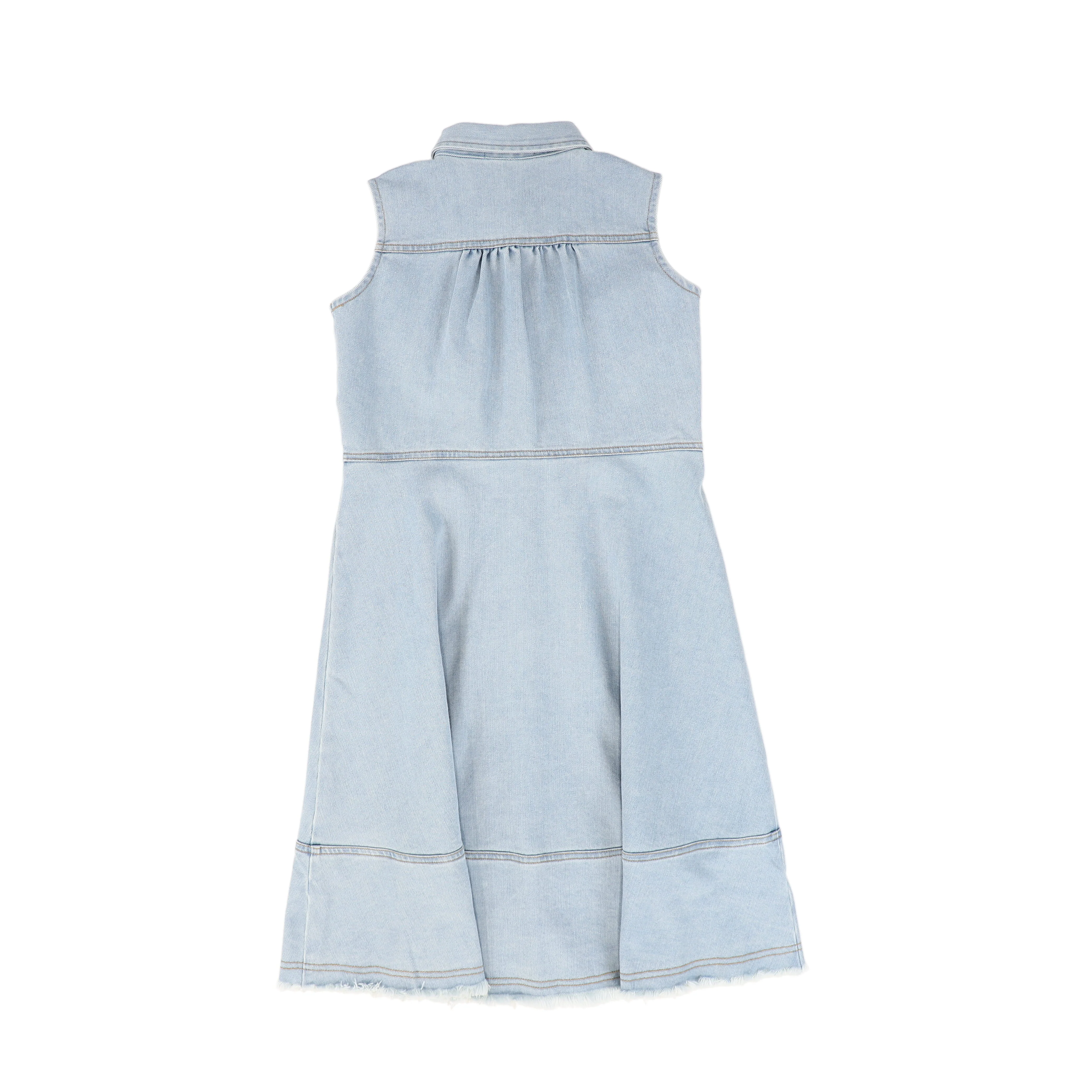 BACE COLLECTION DENIM WASH COLLARED JUMPER [FINAL SALE] - Image 2