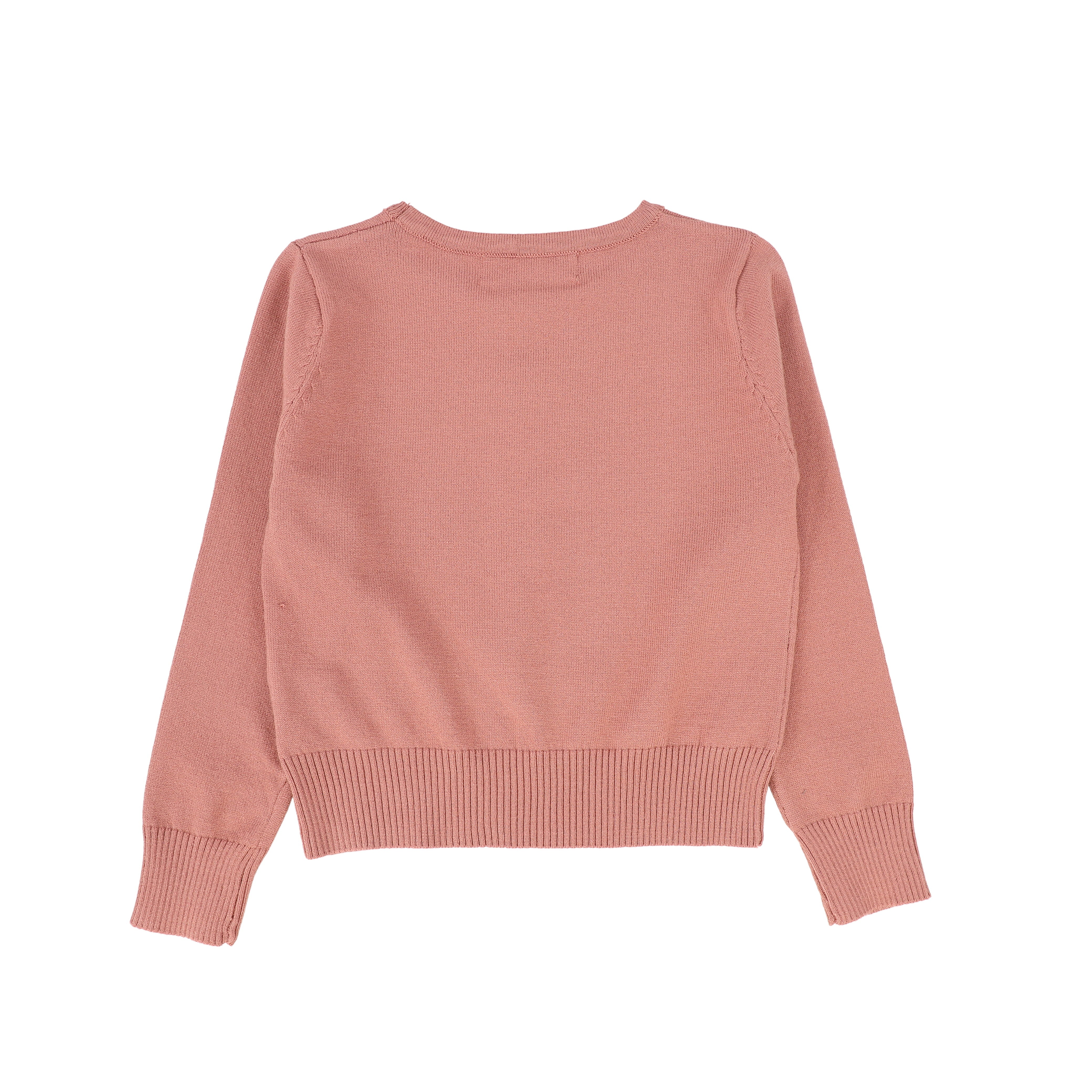 BACE COLLECTION MAUVE LOGO EMBROIDERED CREWNECK SWEATER [FINAL SALE] - Image 2