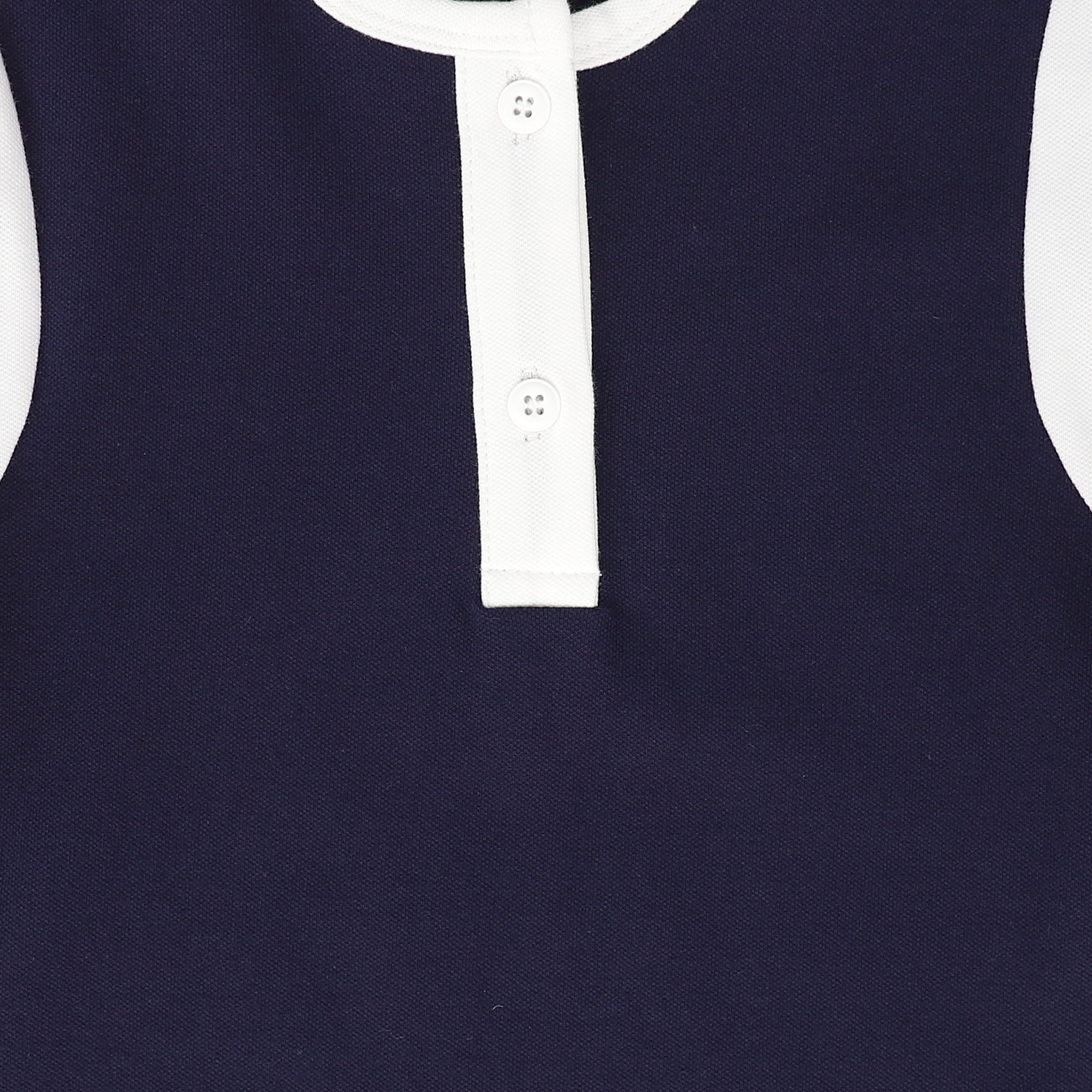 BACE COLLECTION NAVY PIQUE VARSITY LS TEE [FINAL SALE] - Image 3