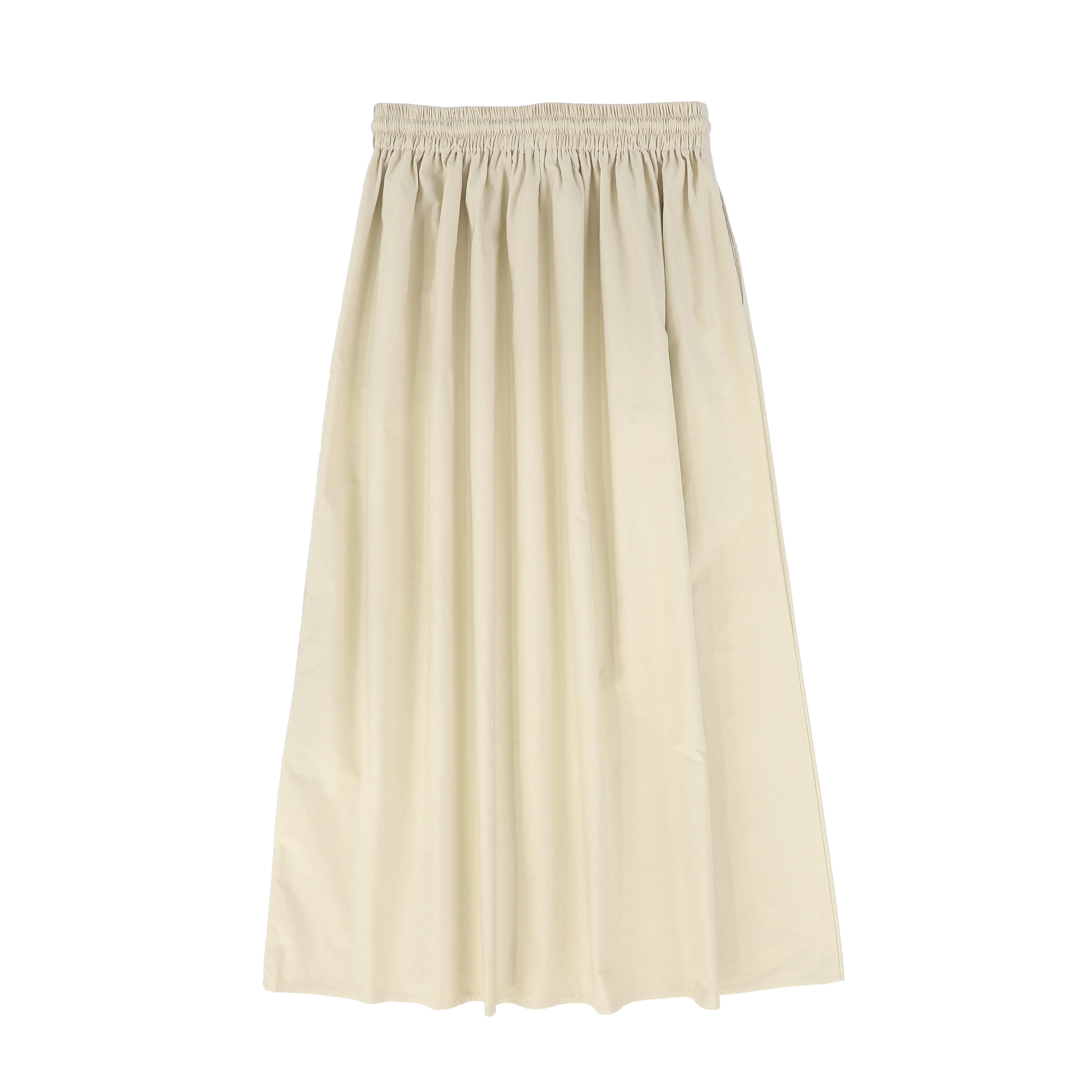 BACE COLLECTION TAN ROPE DRAWSTRING MAXI SKIRT [FINAL SALE] - Image 2