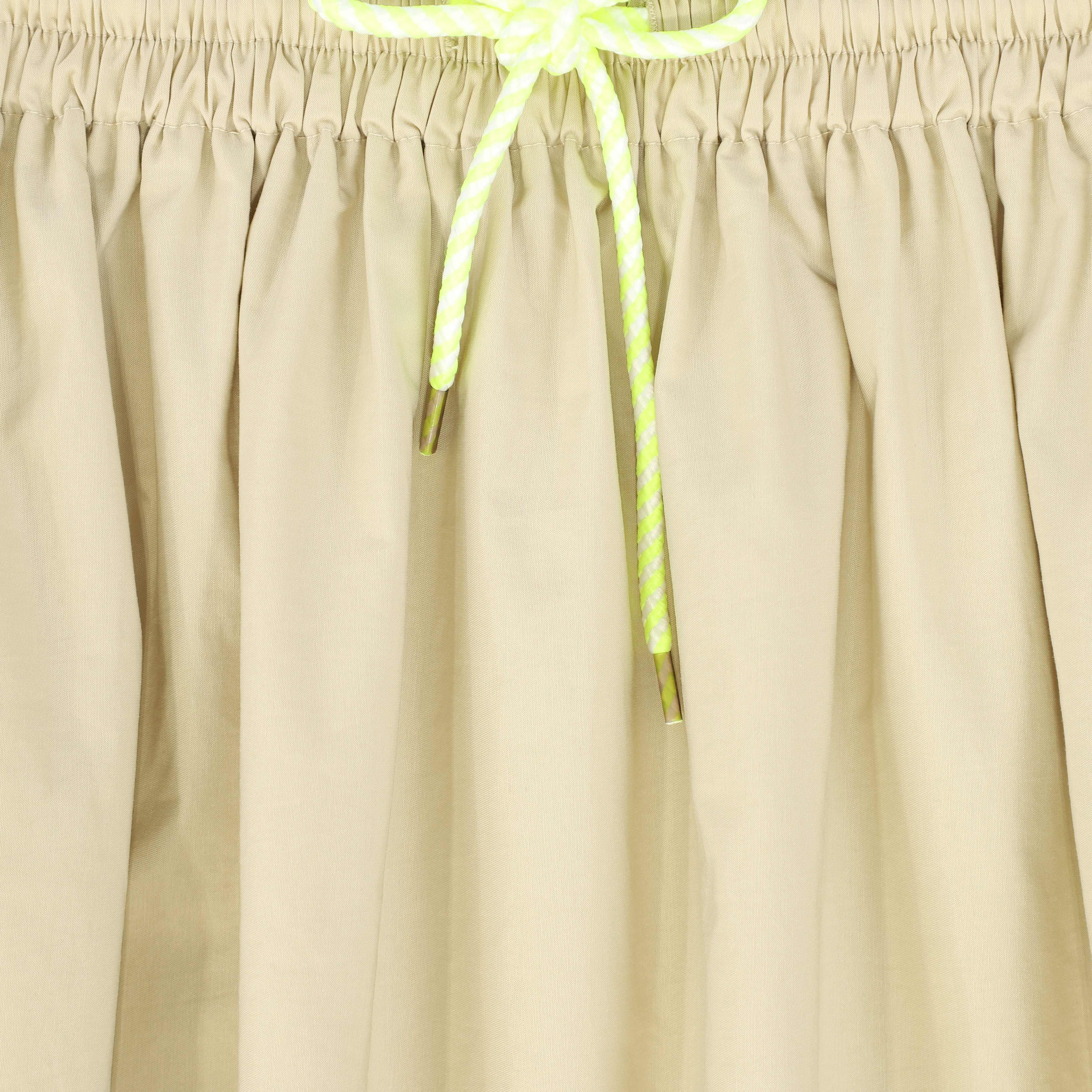 BACE COLLECTION TAN ROPE DRAWSTRING MAXI SKIRT [FINAL SALE] - Image 3