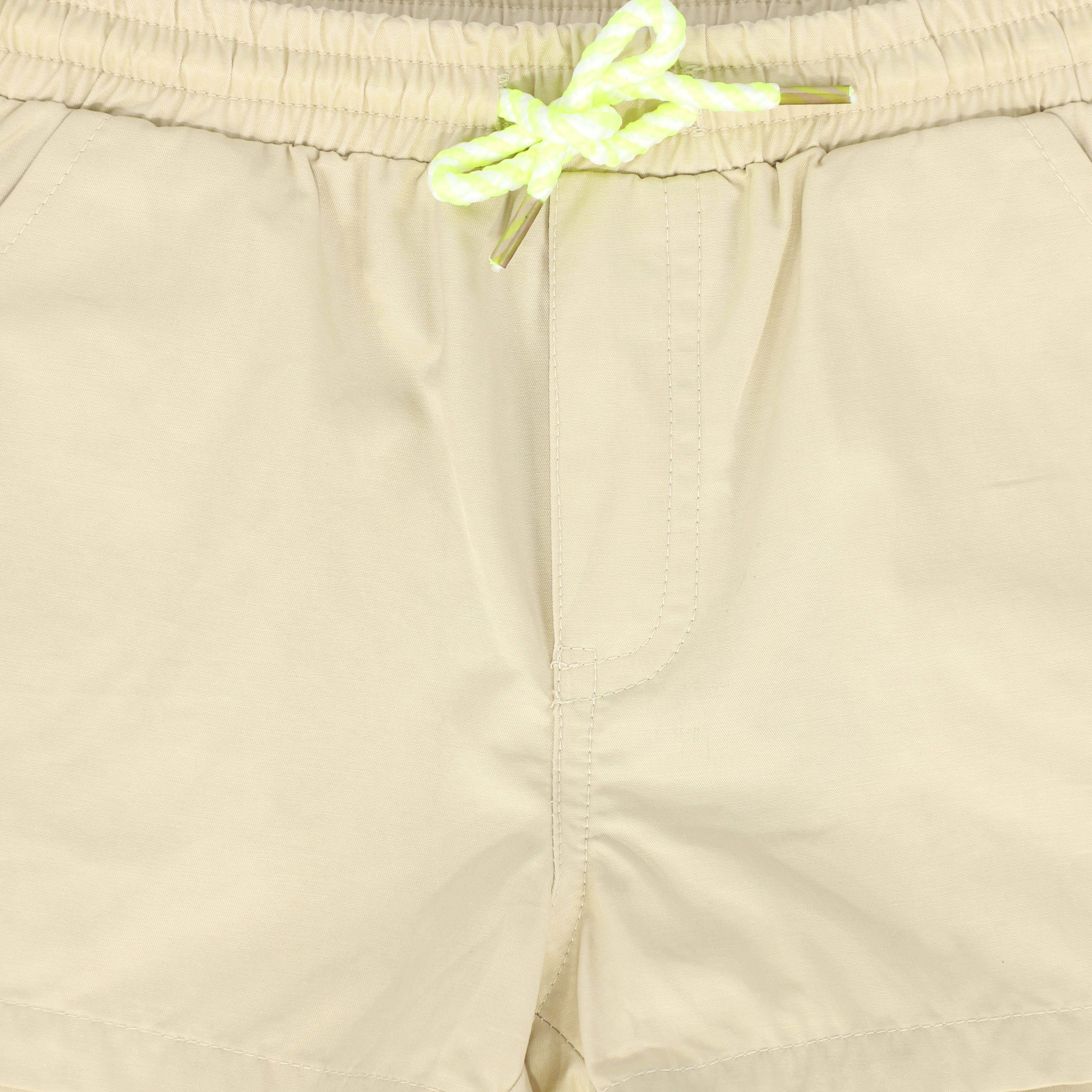BACE COLLECTION TAN ROPE DRAWSTRING SHORTS [FINAL SALE] - Image 3