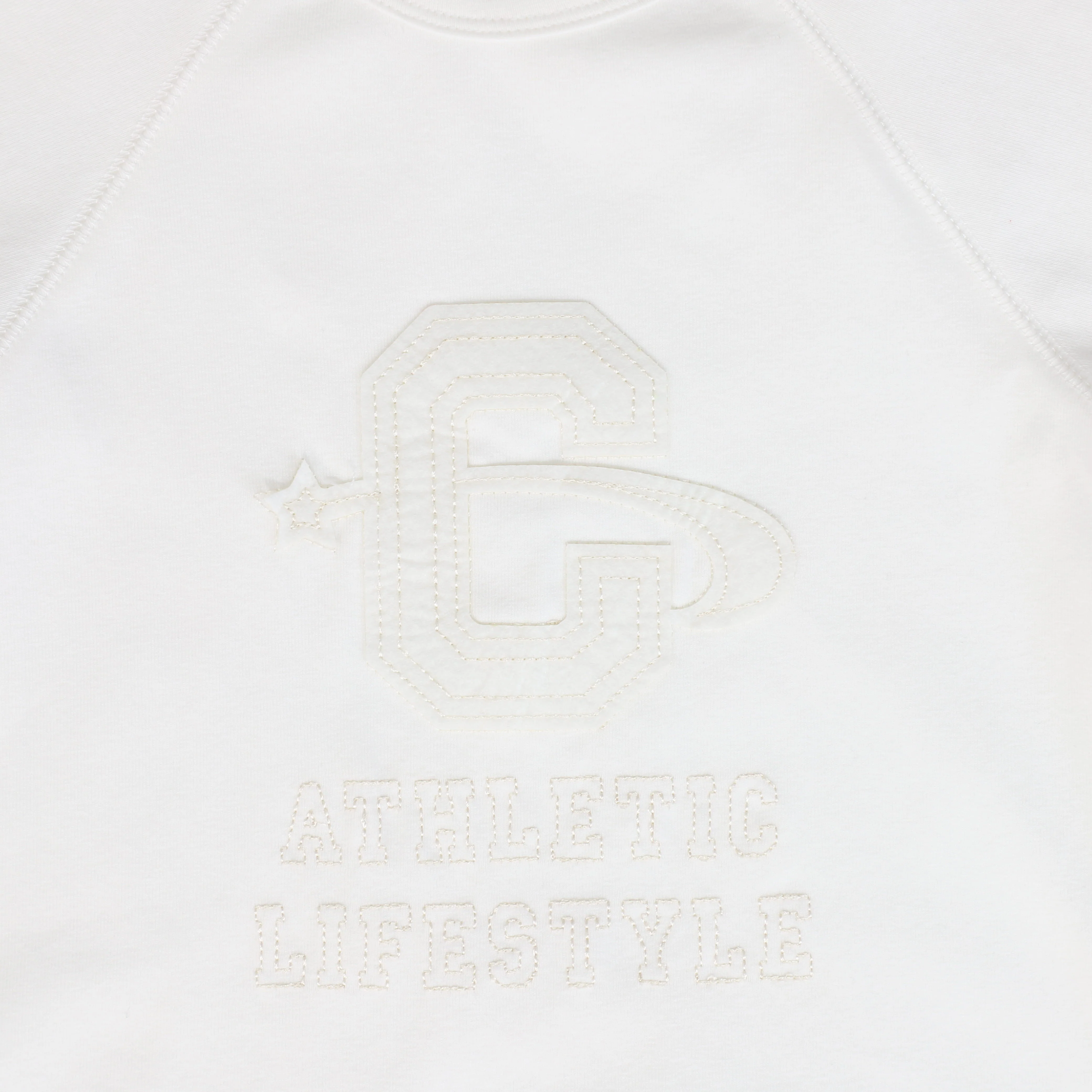 BACE COLLECTION WHITE WORDED SS TEE [FINAL SALE] - Image 3