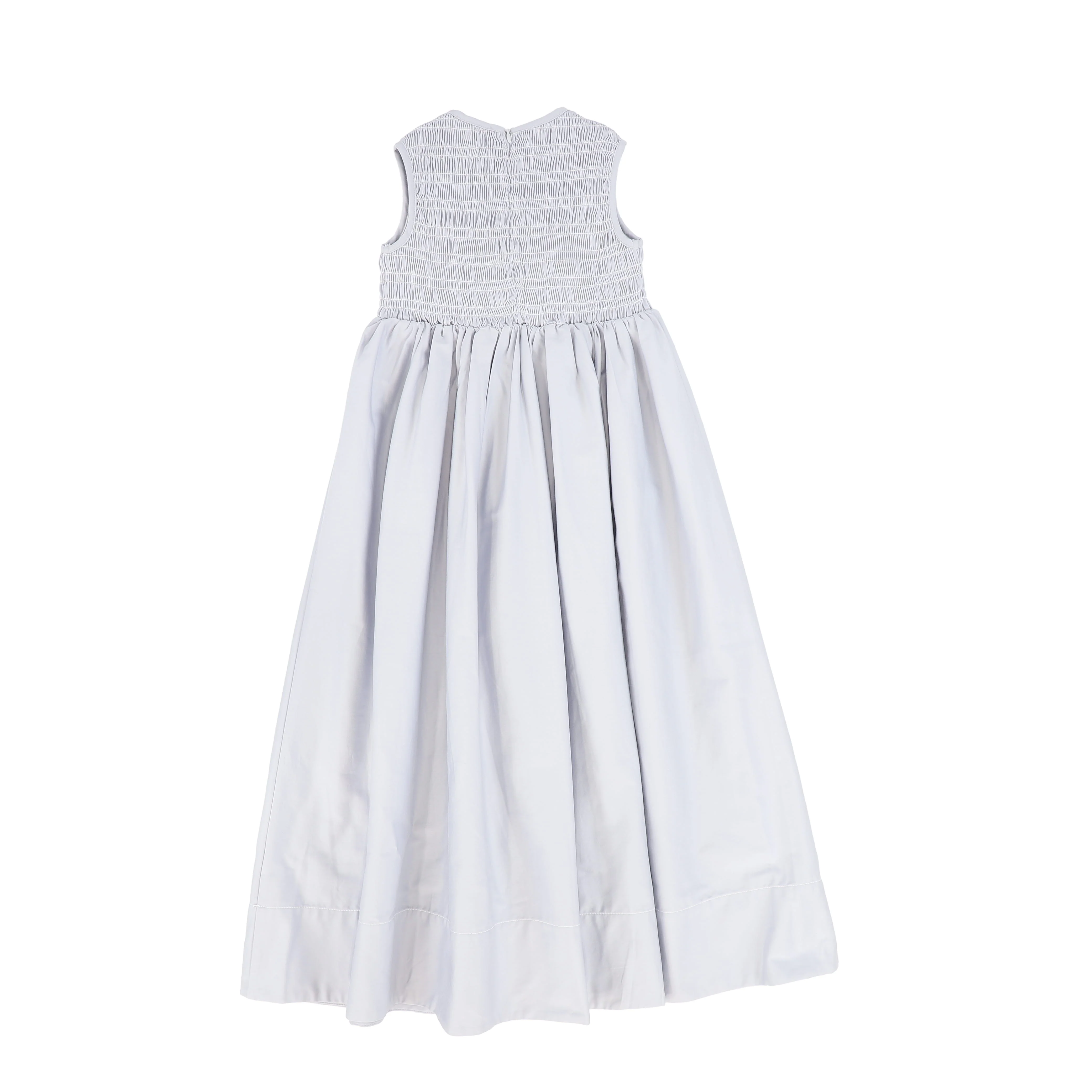 BAMBOO BLUE GATHERED V WAIST MAXI JUMPER [FINAL SALE] - Image 2