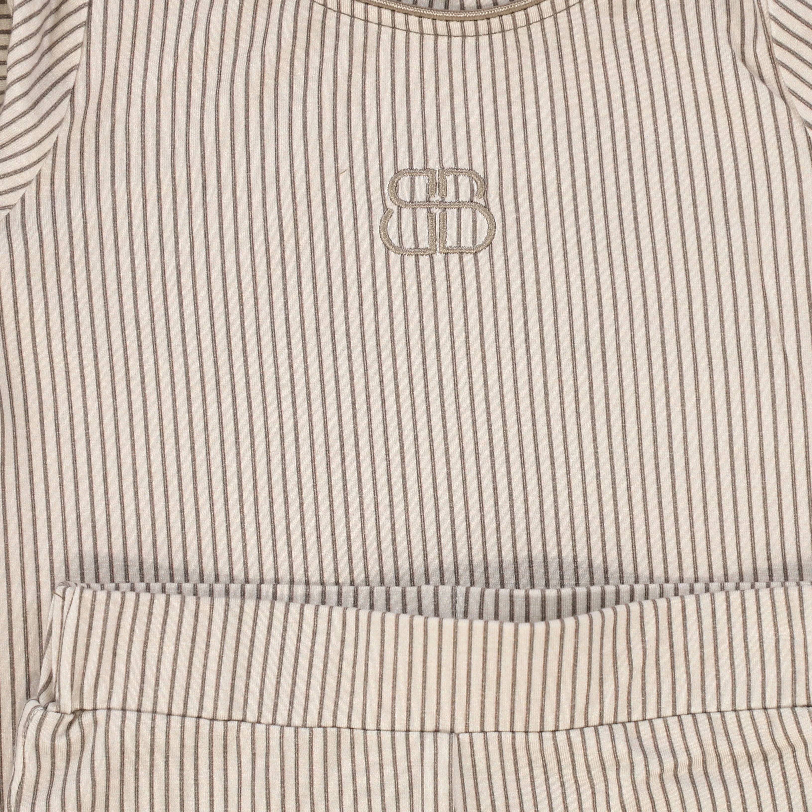 BAMBOO GRAY/WHITE STRIPED PAJAMAS [FINAL SALE] - Image 2