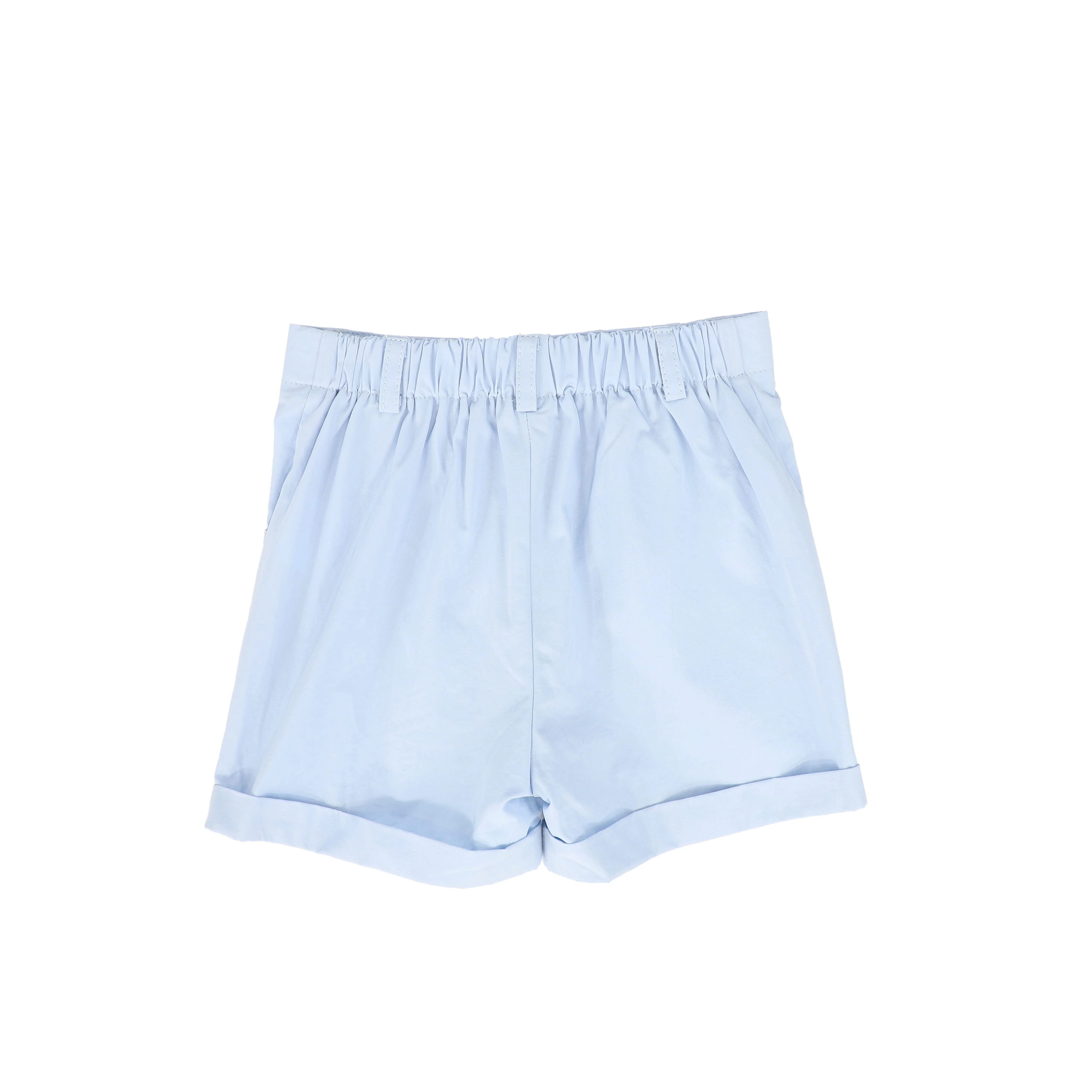 BAMBOO LIGHT BLUE BUTTON SHORTS [FINAL SALE] - Image 2