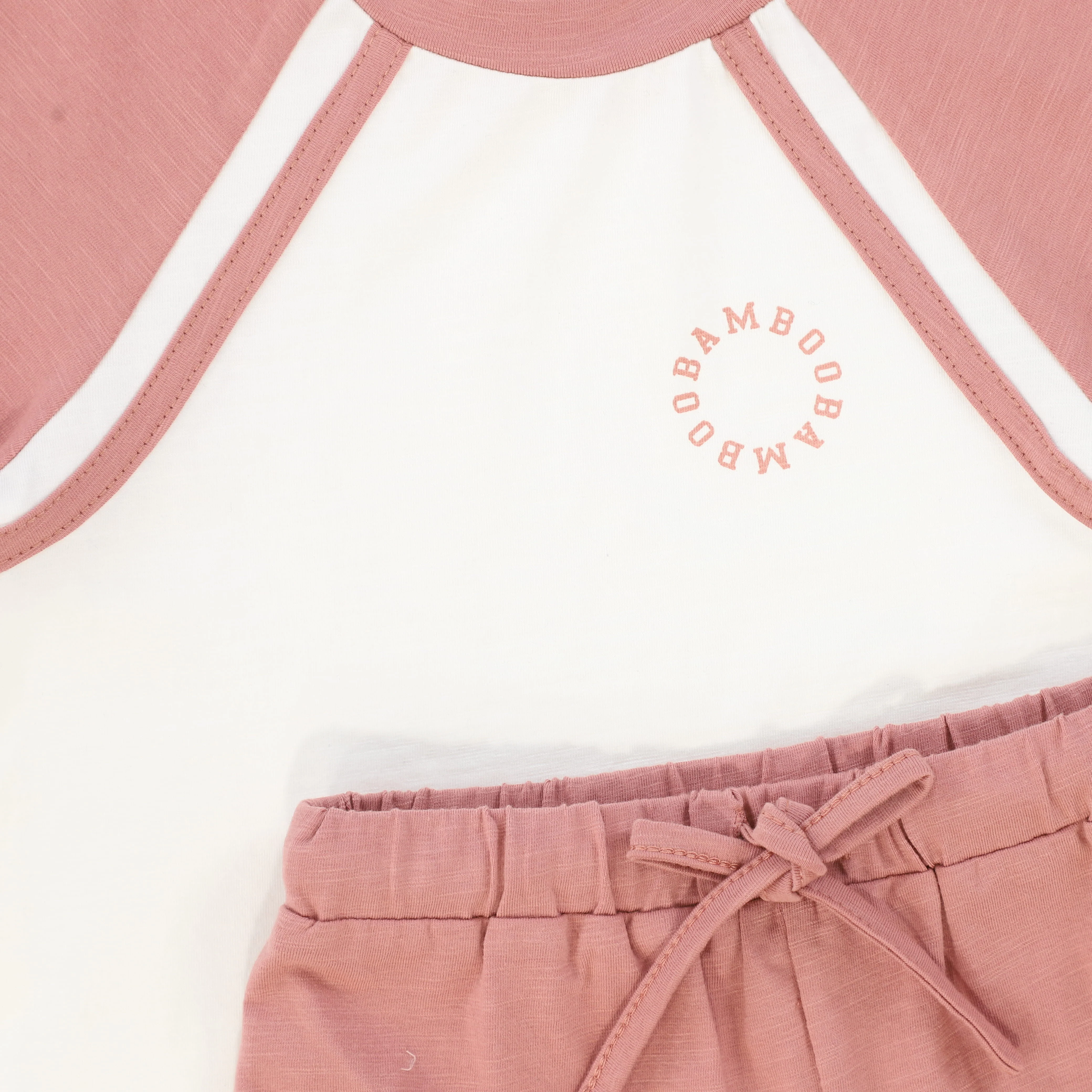 BAMBOO MAUVE RAGLAN LOGO SS SET [FINAL SALE] - Image 2