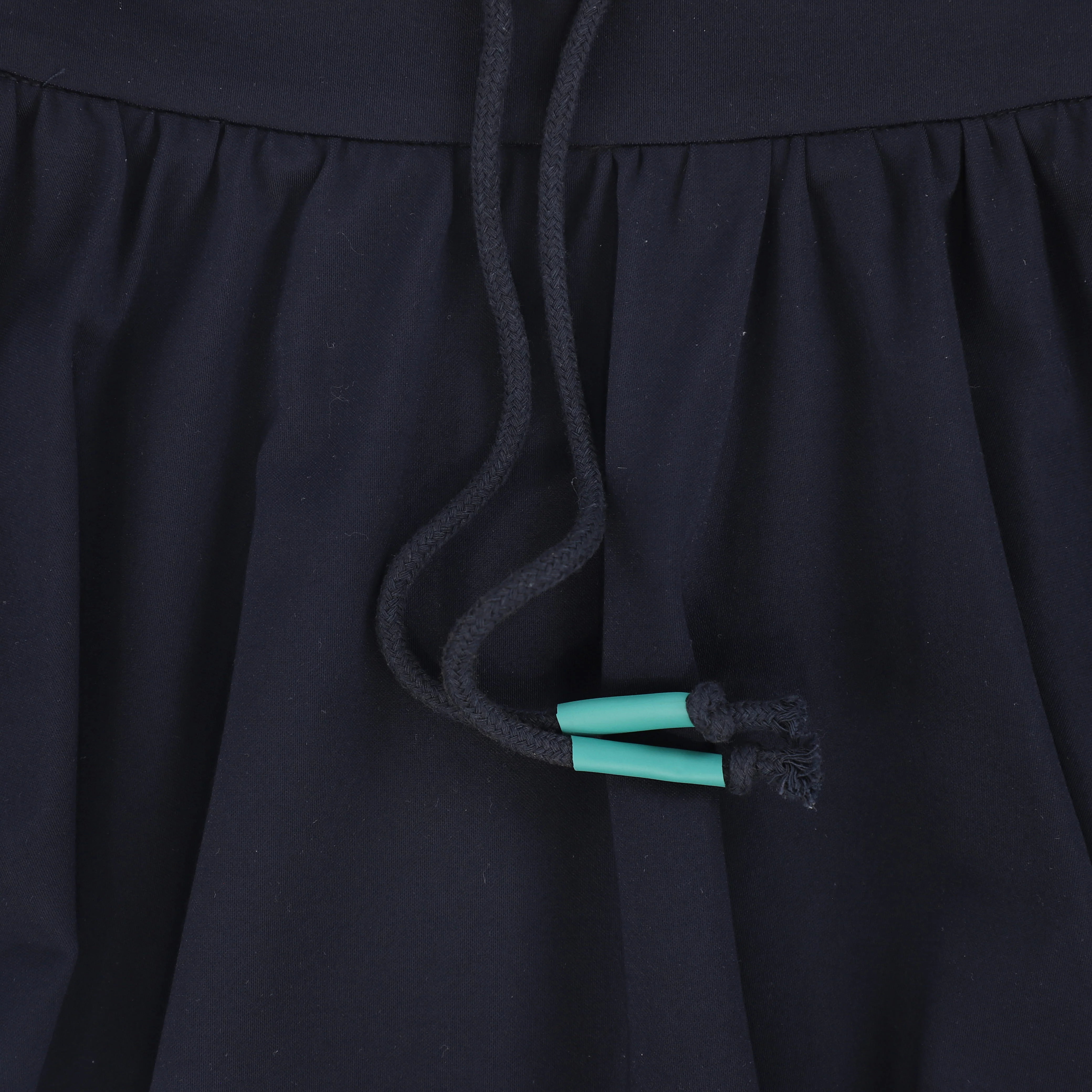 BAMBOO NAVY TRIM DRAWSTRING BUBBLE SKIRT [FINAL SALE] - Image 3