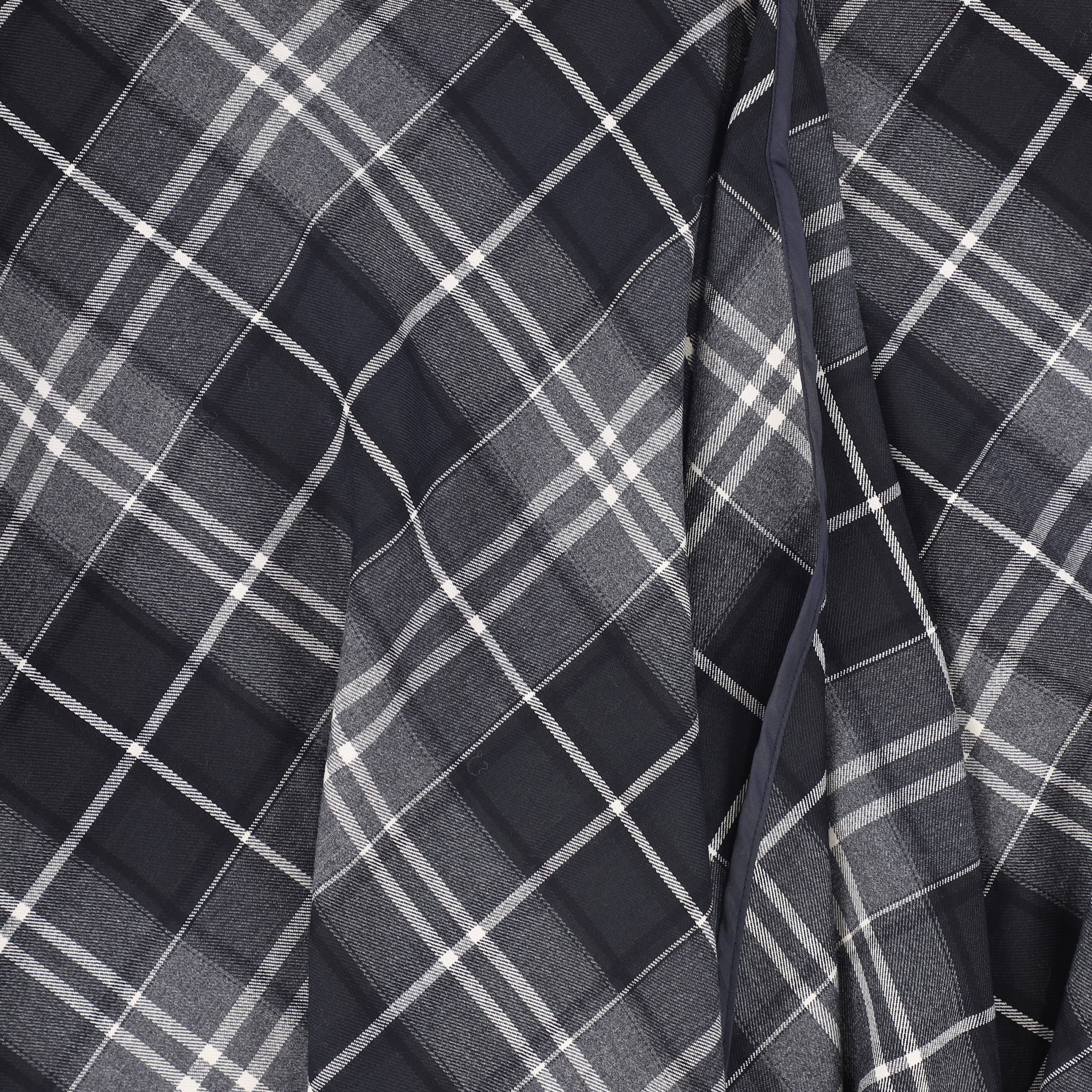 BAMBOO NAVY PLAID WRAP RUFFLE MAXI SKIRT [FINAL SALE] - Image 3