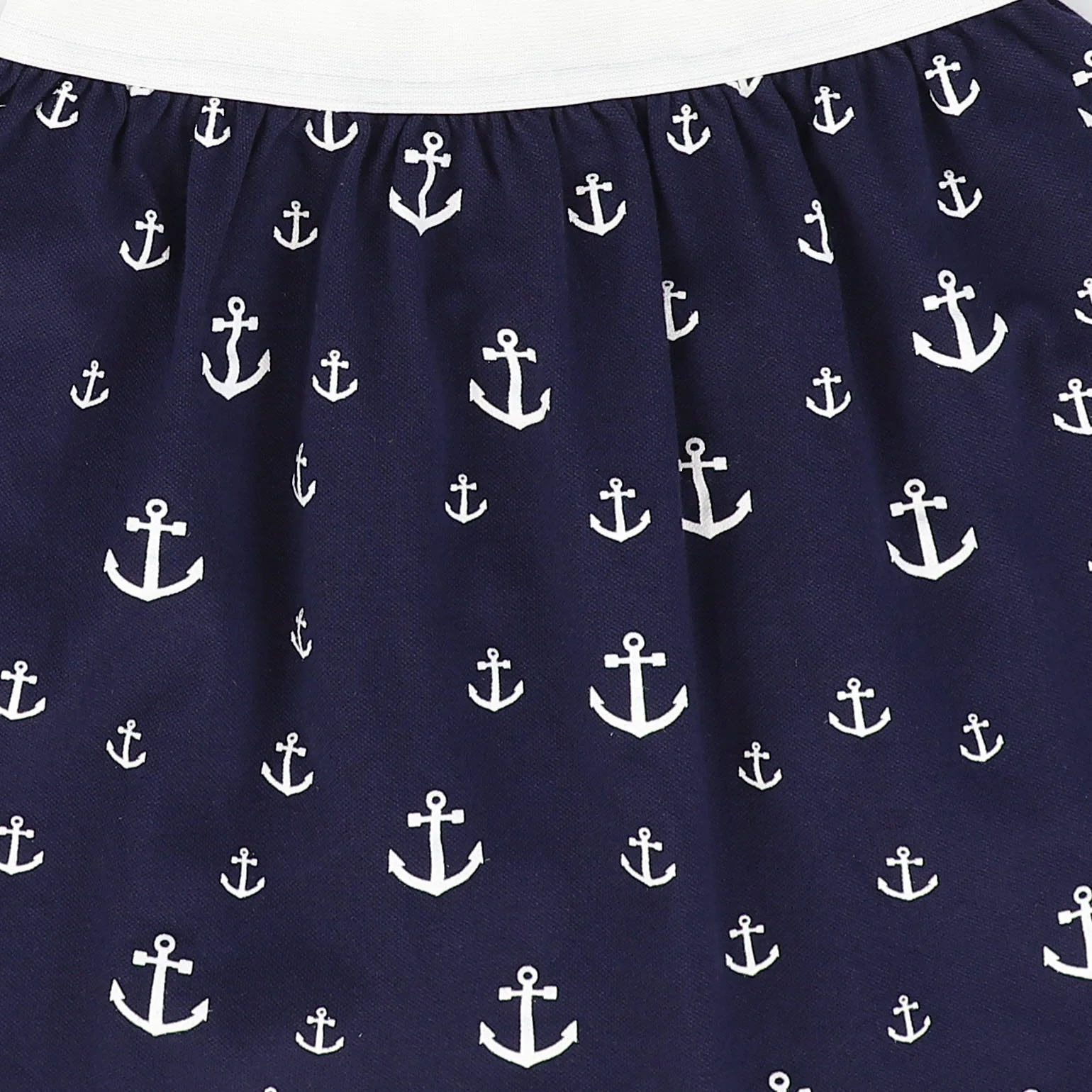 BAMBOO NAVY PRINTED ANCHOR SKIRT [FINAL SALE] - Image 3