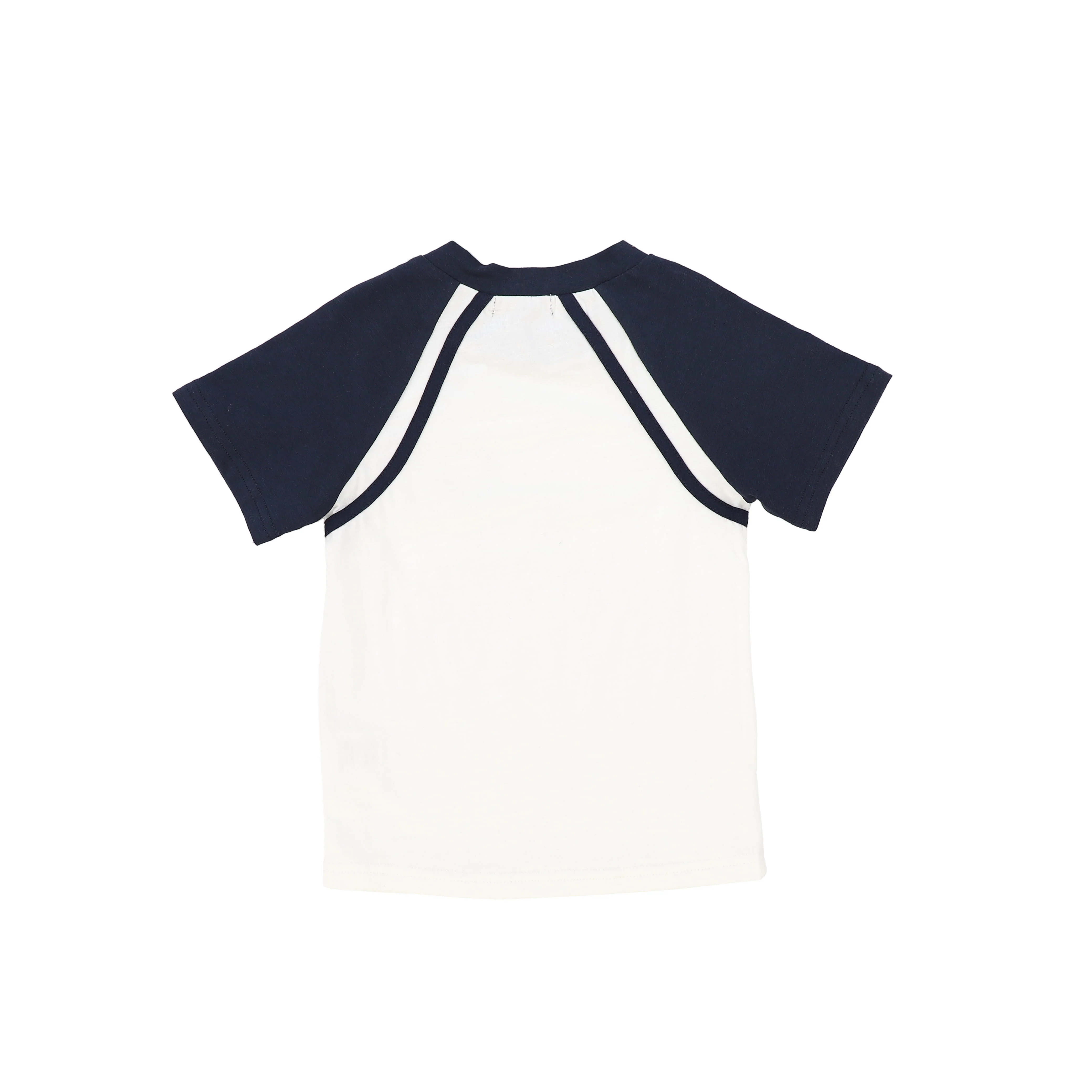 BAMBOO NAVY RAGLAN LOGO SS T-SHIRT [FINAL SALE] - Image 2