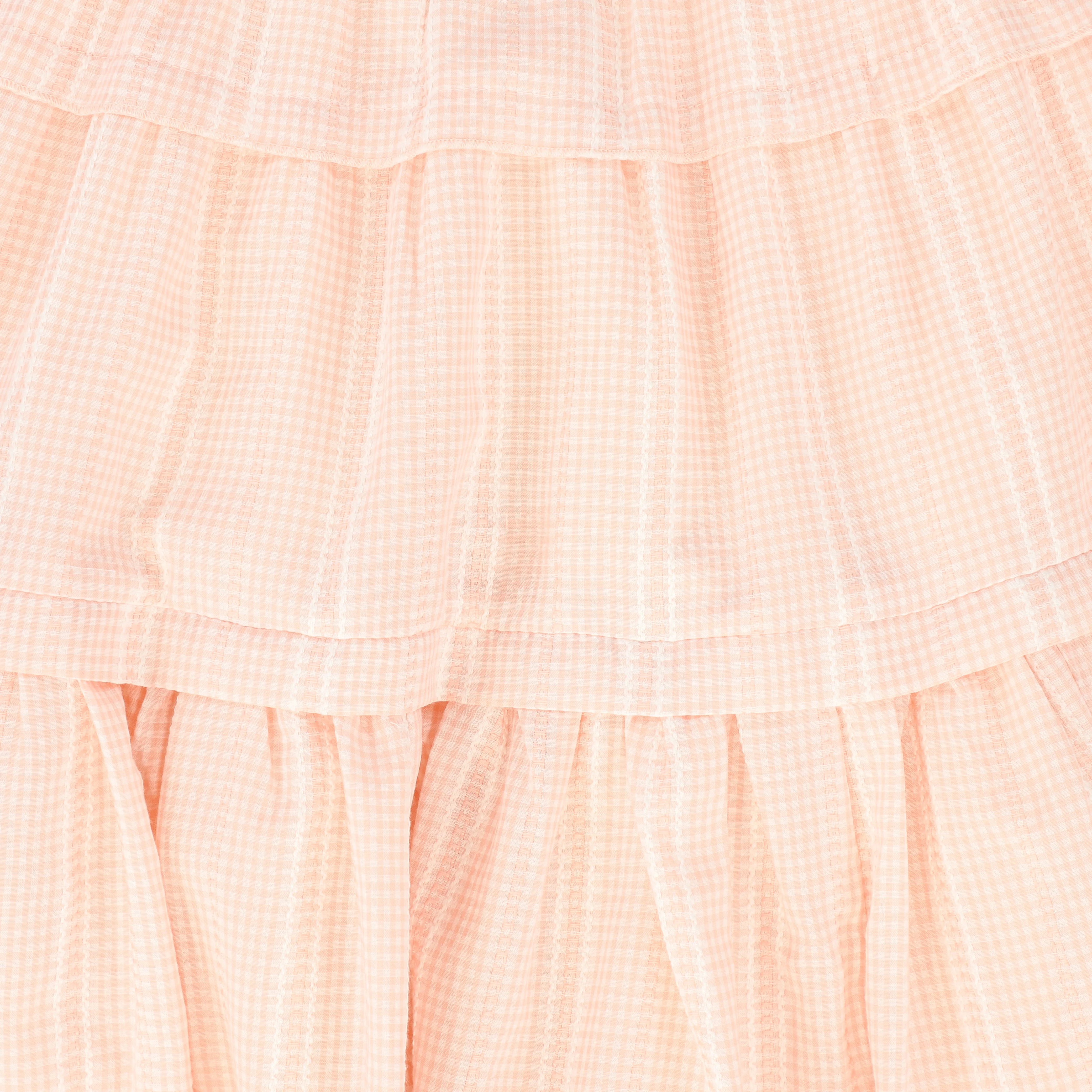 BAMBOO PINK CHECKED TIERED SKIRT [FINAL SALE] - Image 3