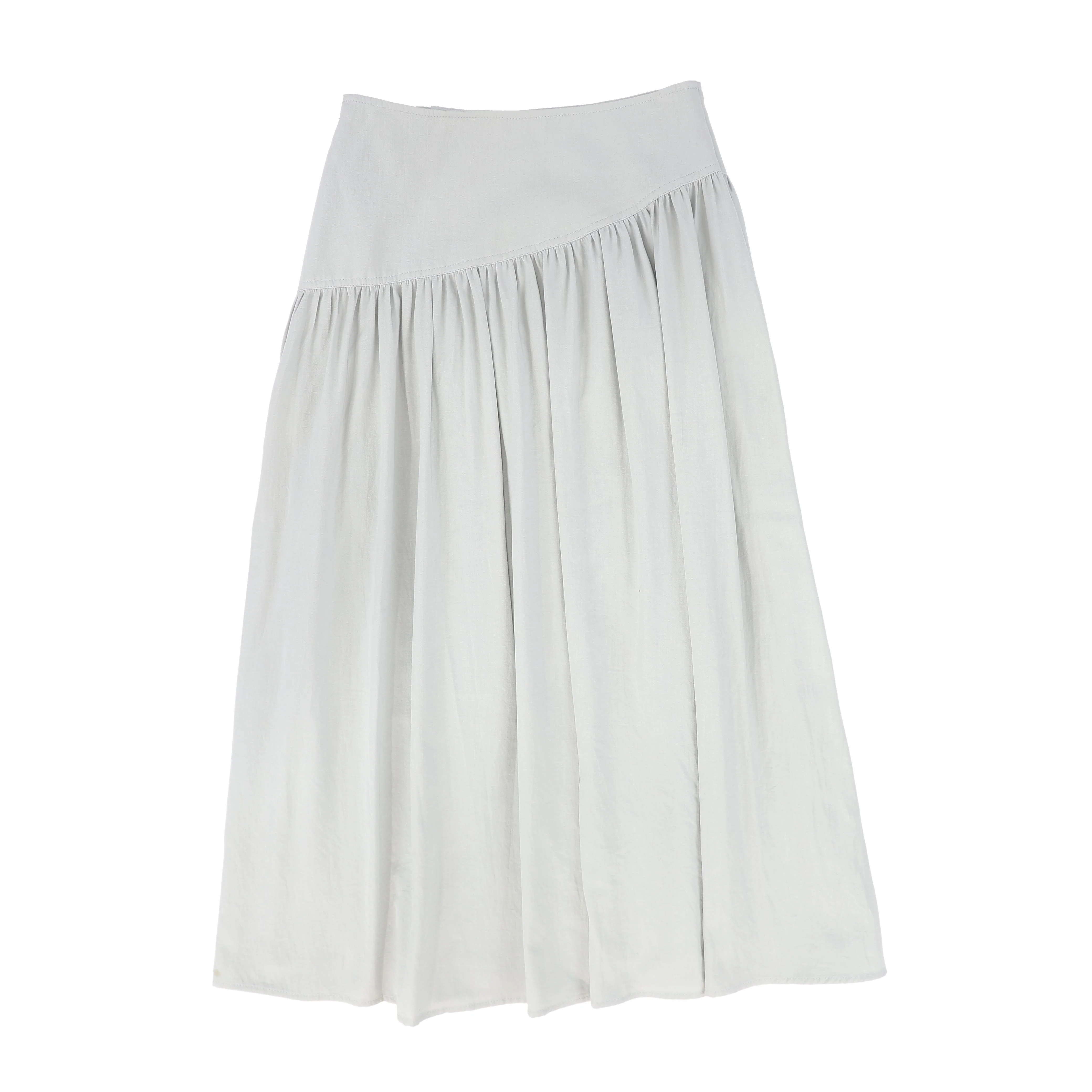 BAMBOO SAGE WRAP BUCKLE SKIRT [FINAL SALE] - Image 2