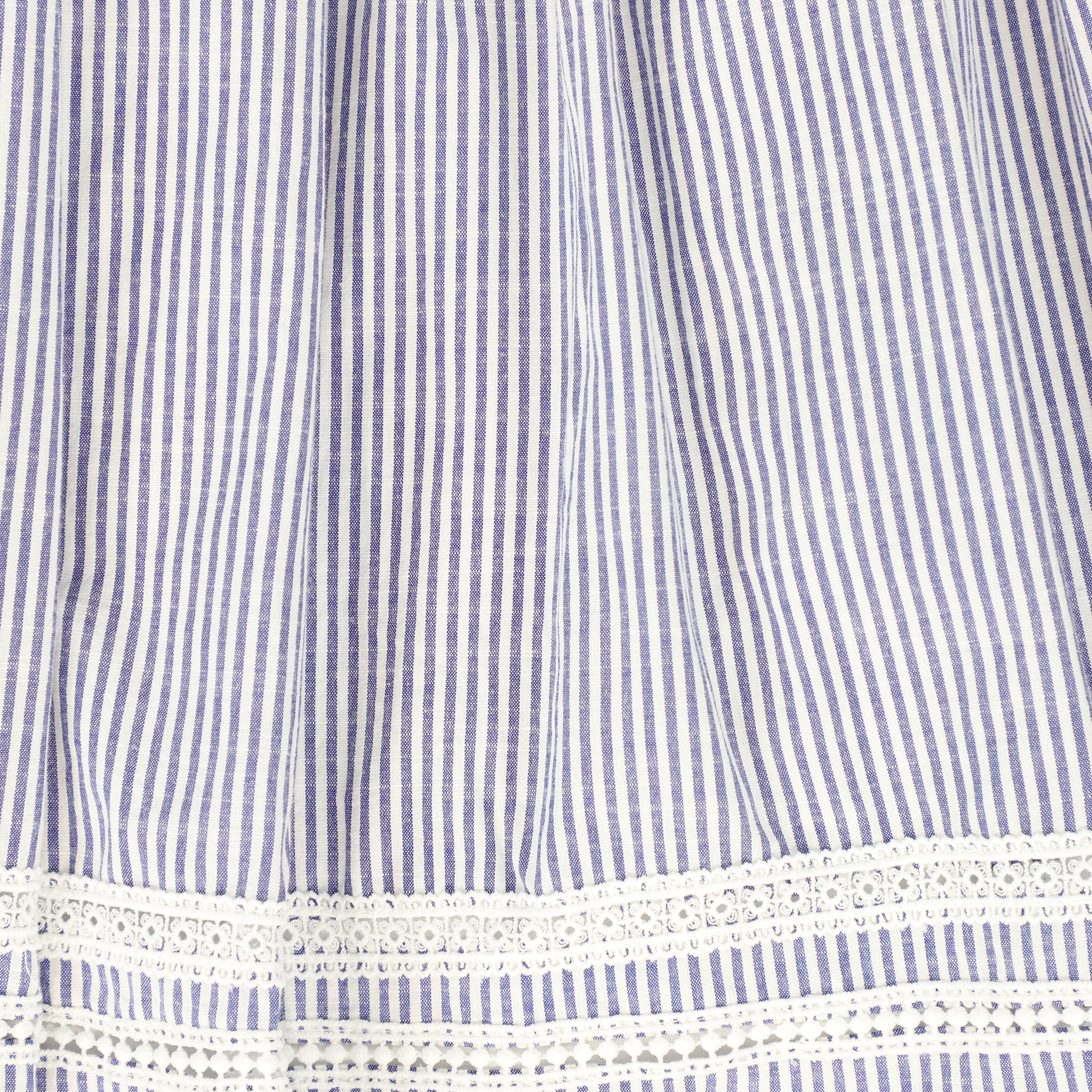 BAMBOO NAVY/WHITE STRIPED SMOCKED SKIRT [FINAL SALE] - Image 4