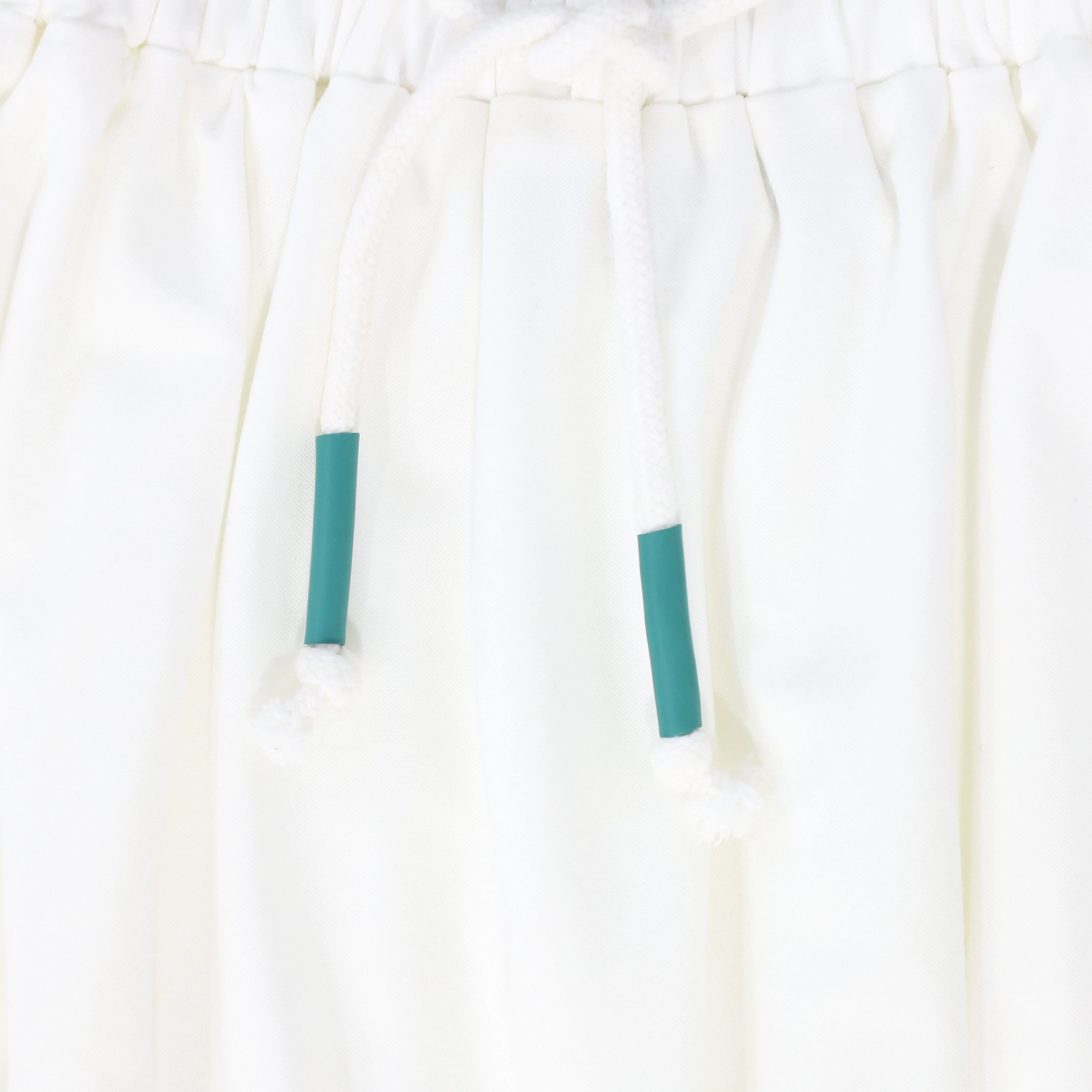 BAMBOO WHITE TRIM DRAWSTRING ROMPER [FINAL SALE] - Image 2