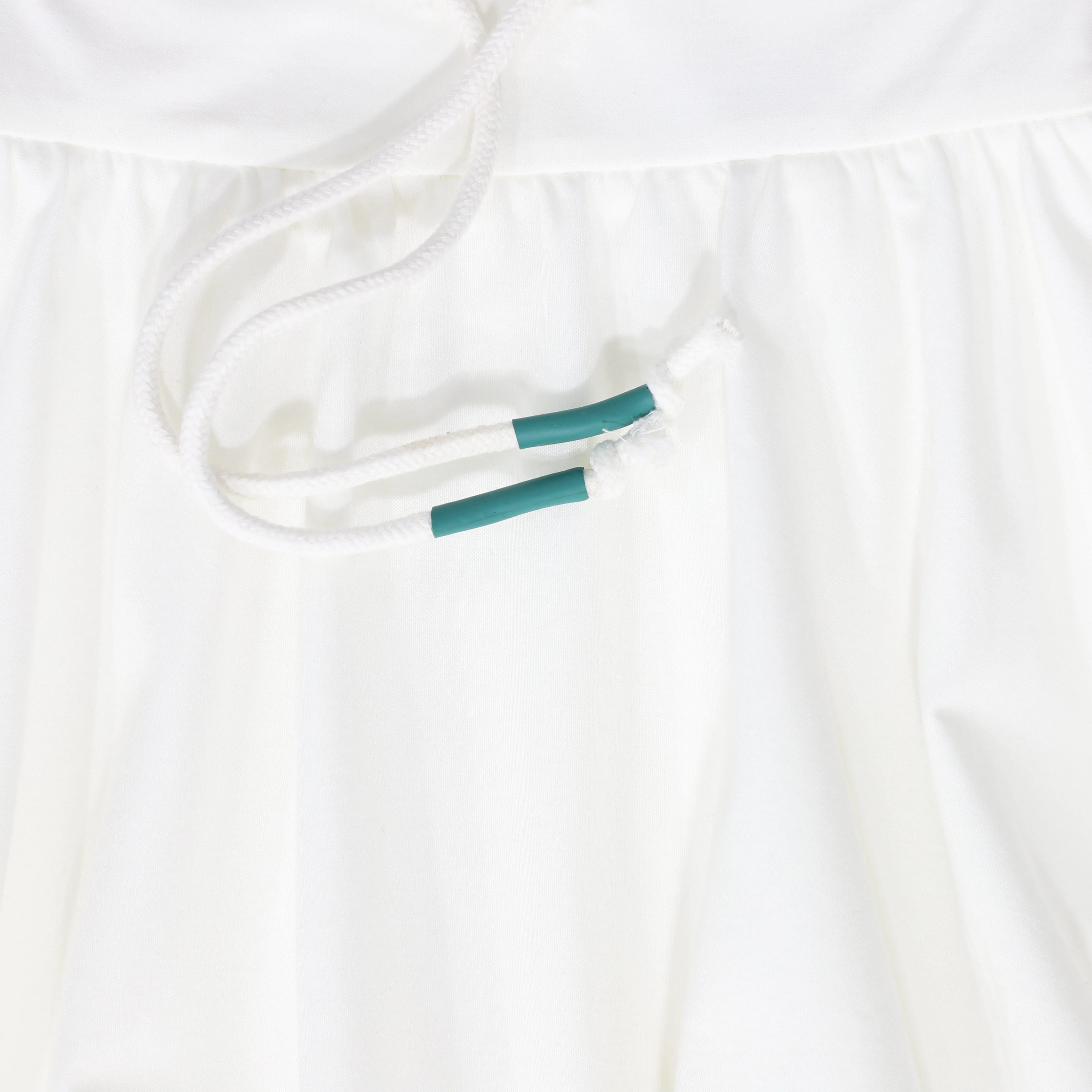 BAMBOO WHITE TRIM DRAWSTRING BUBBLE SKIRT [FINAL SALE] - Image 3