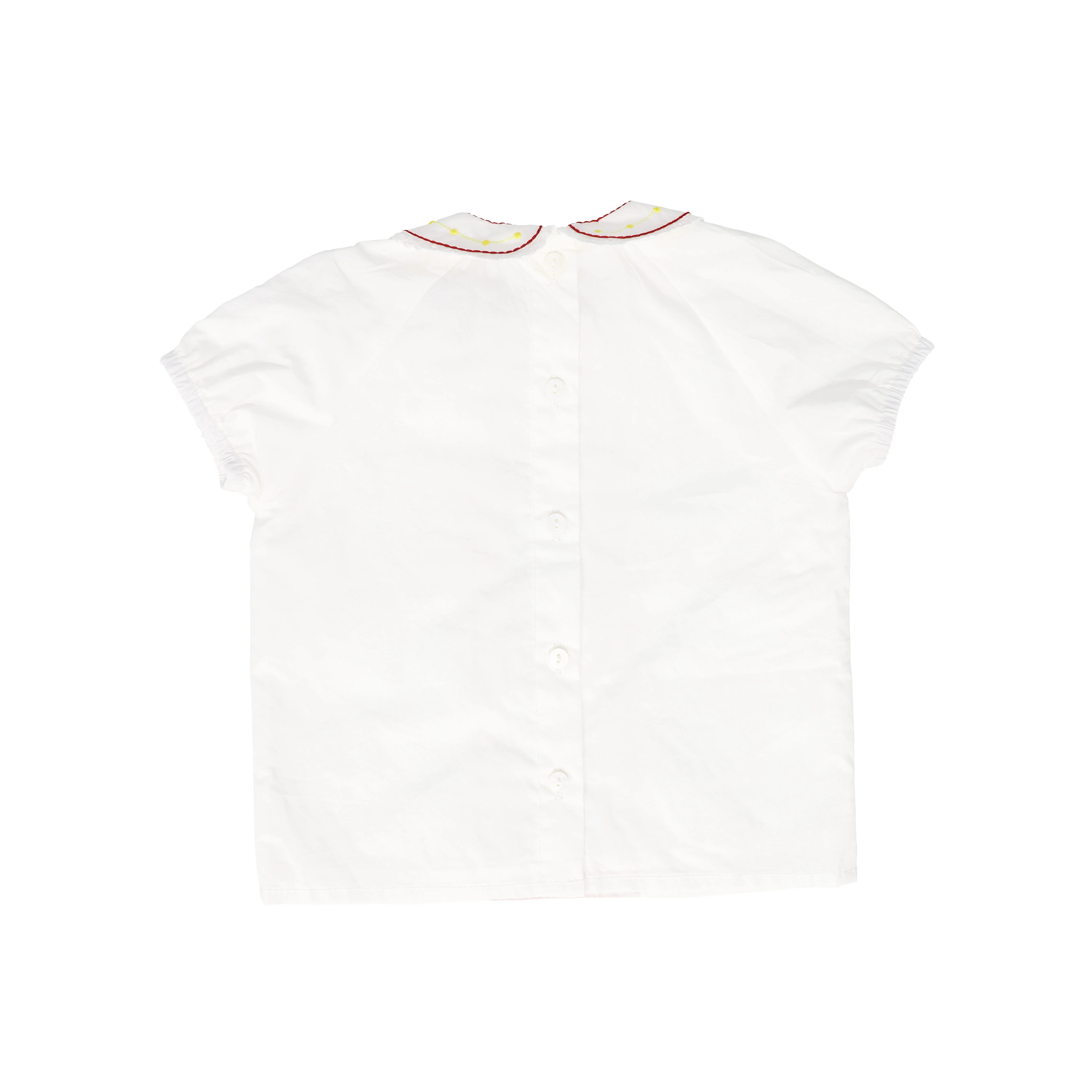 BAMBOO WHITE EMBROIDERED FLOWER TRIM BLOOMER SET [FINAL SALE] - Image 3