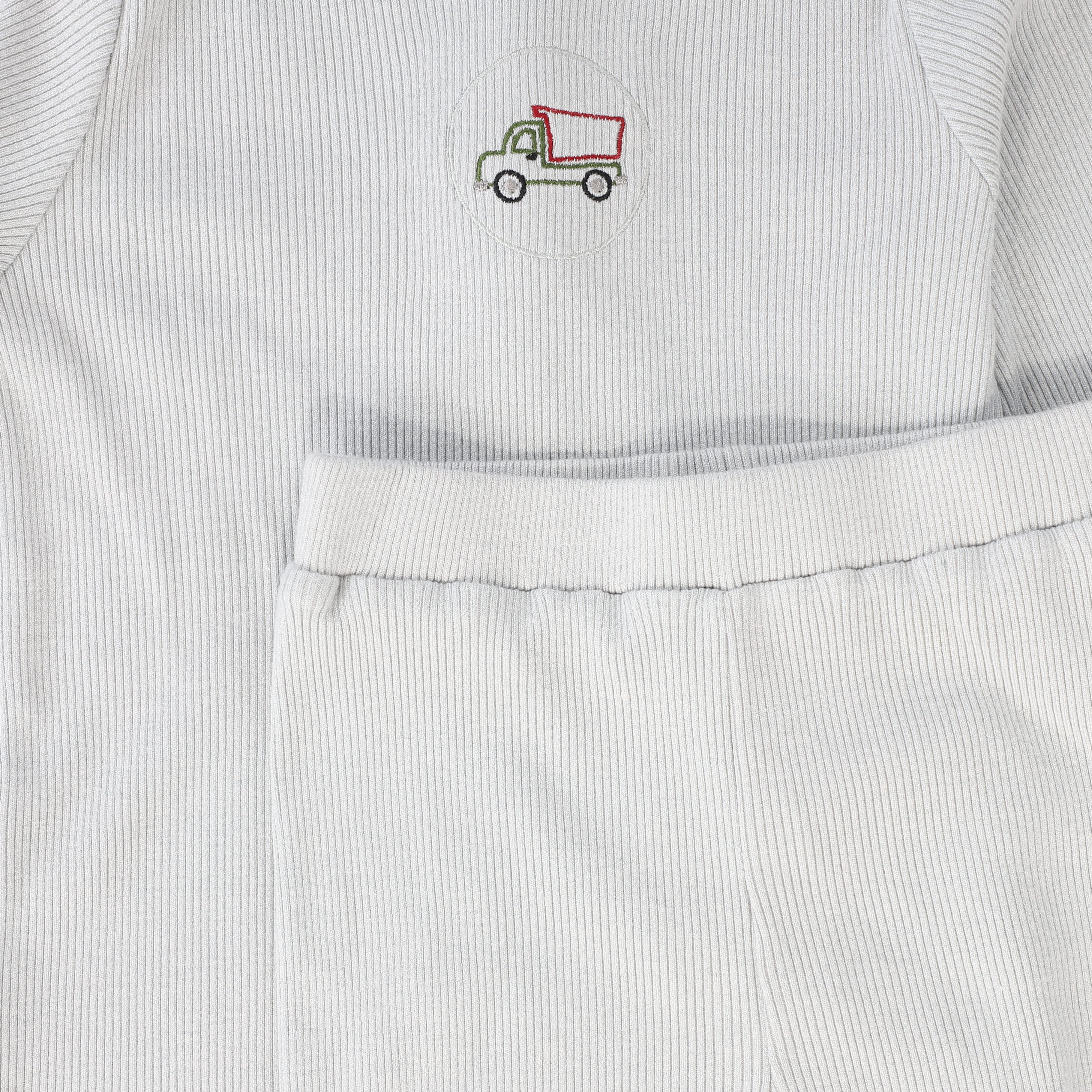 BEBE JOLEE CLOUDY BLUE EMBROIDERED PAJAMAS [FINAL SALE] - Image 2
