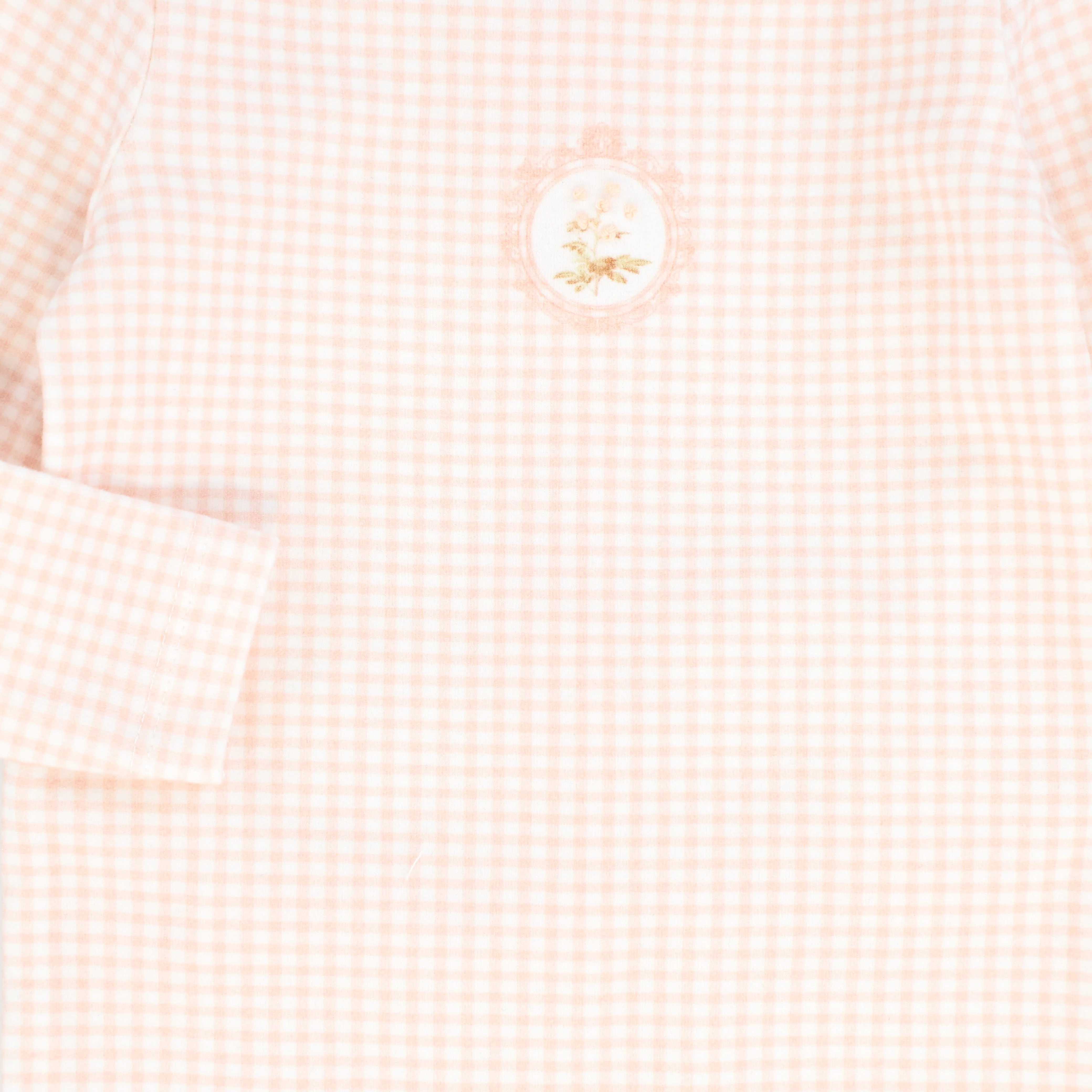 BEBE JOLEE PINK GINGHAM FRAME FOOTIE [FINAL SALE] - Image 2