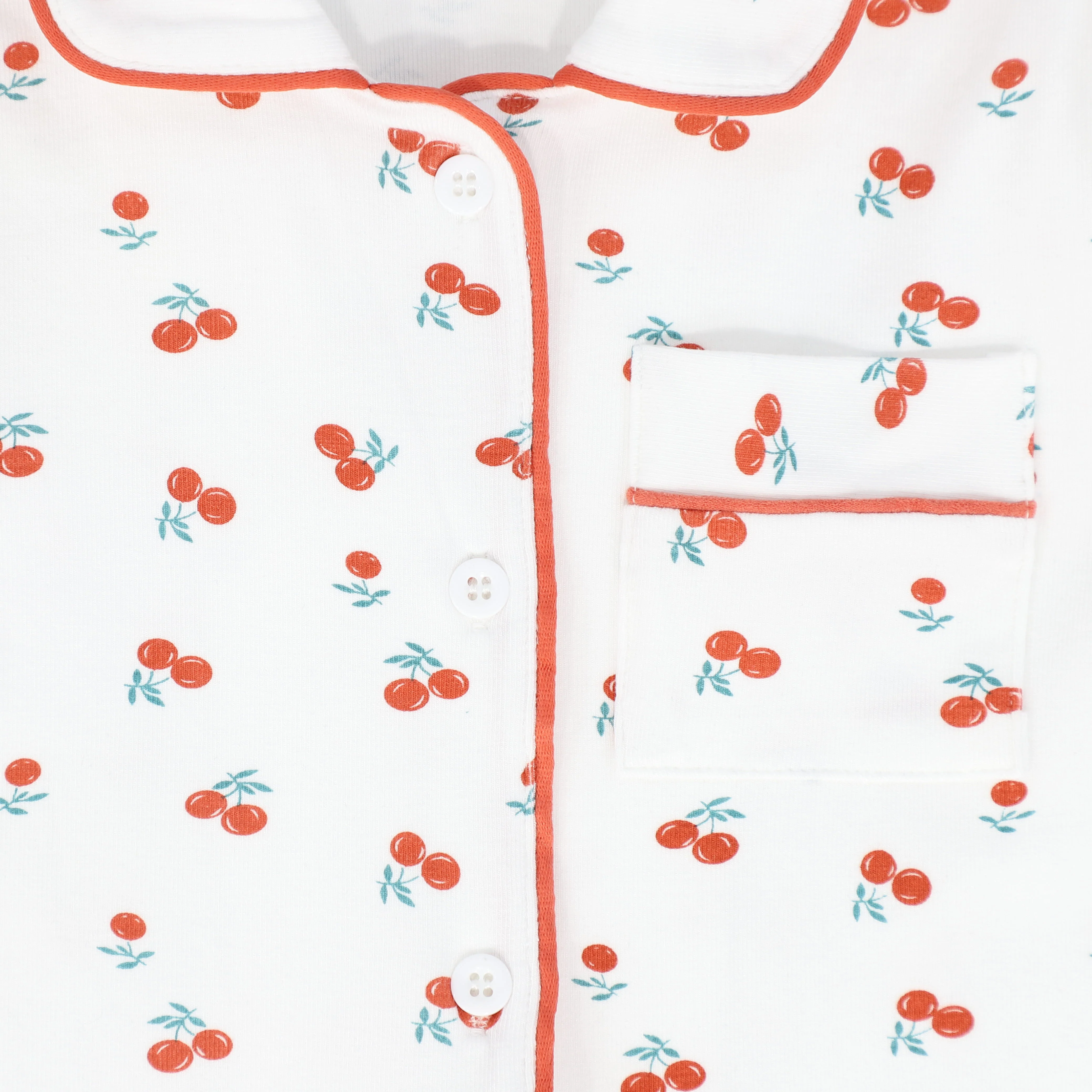 BEBE JOLEE RED PIPED PRINTED PAJAMA - Image 2