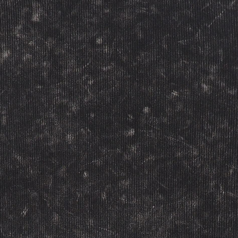 CABANA BLACK MINERAL WASH RIBBED T-SHIRT [FINAL SALE] - Image 2