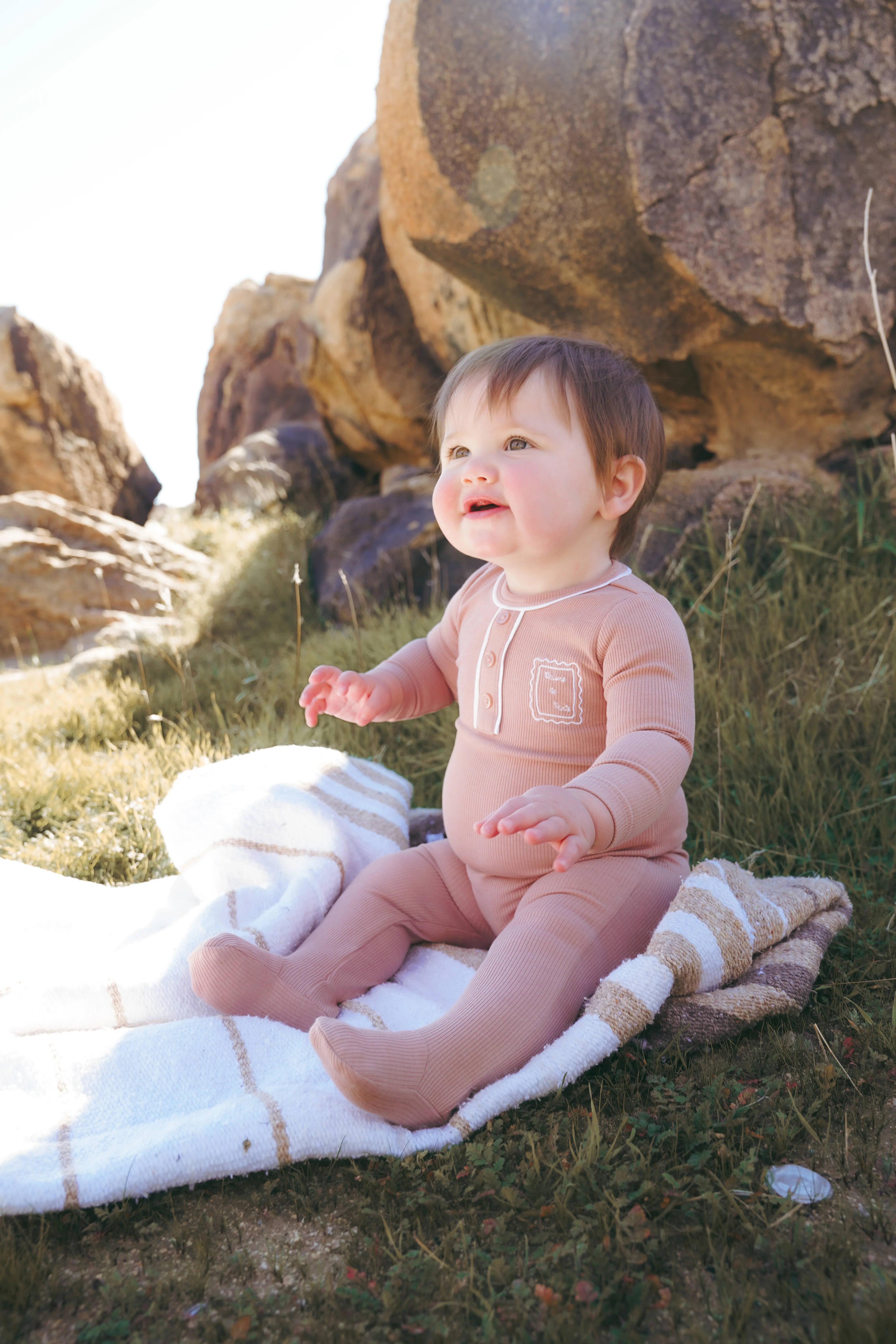 COCO BLANC PINK HENLEY FOOTIE - Image 2