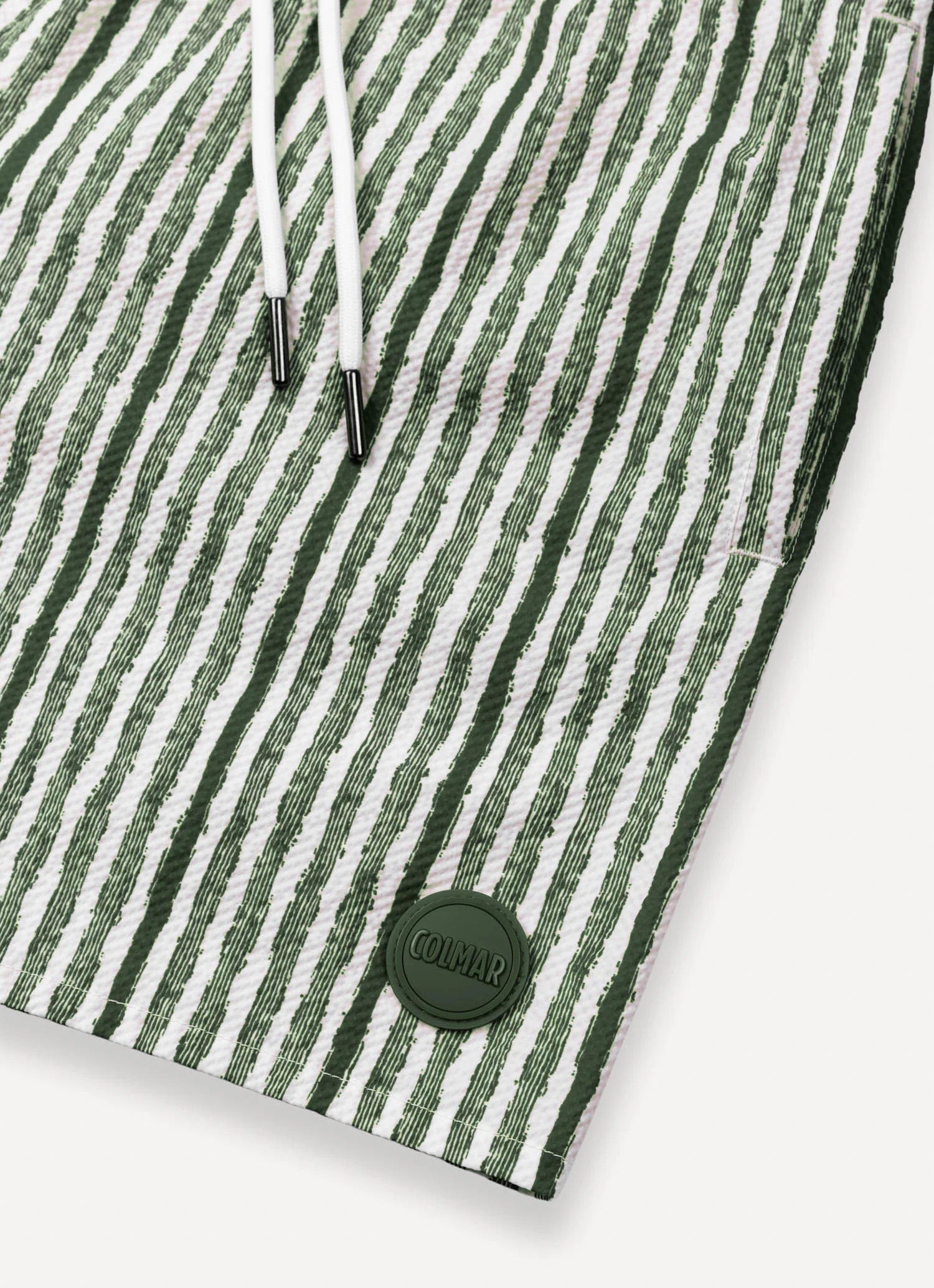 COLMAR HUNTER GREEN STRIPED SWIM TRUNKS - Image 2