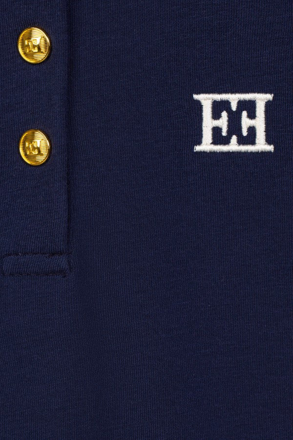 ESCADA NAVY BUTTON COLLARED DRESS [FINAL SALE] - Image 2