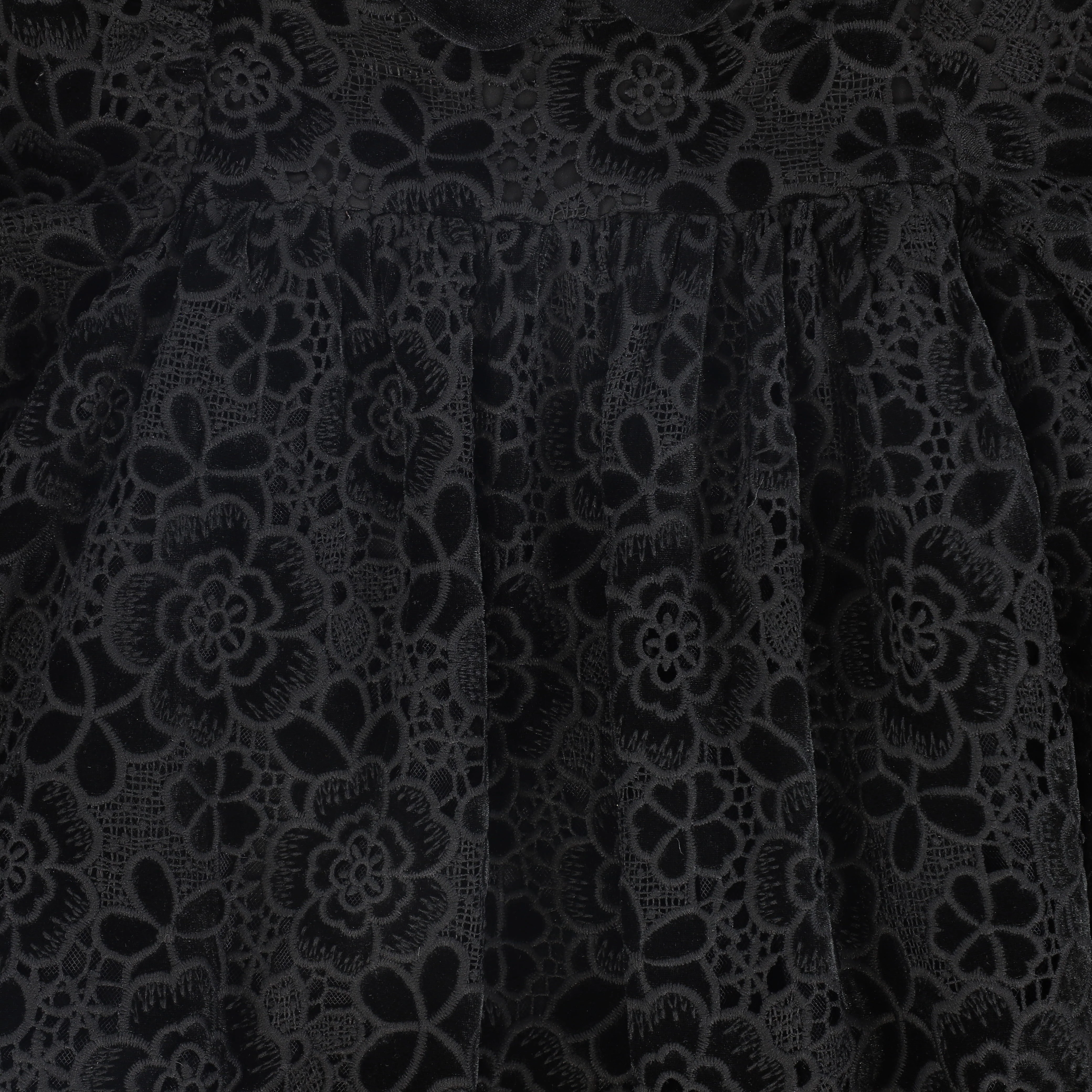 FRANCESCA GUILIANO BLACK VELVET EMPIRE DRESS [FINAL SALE] - Image 3