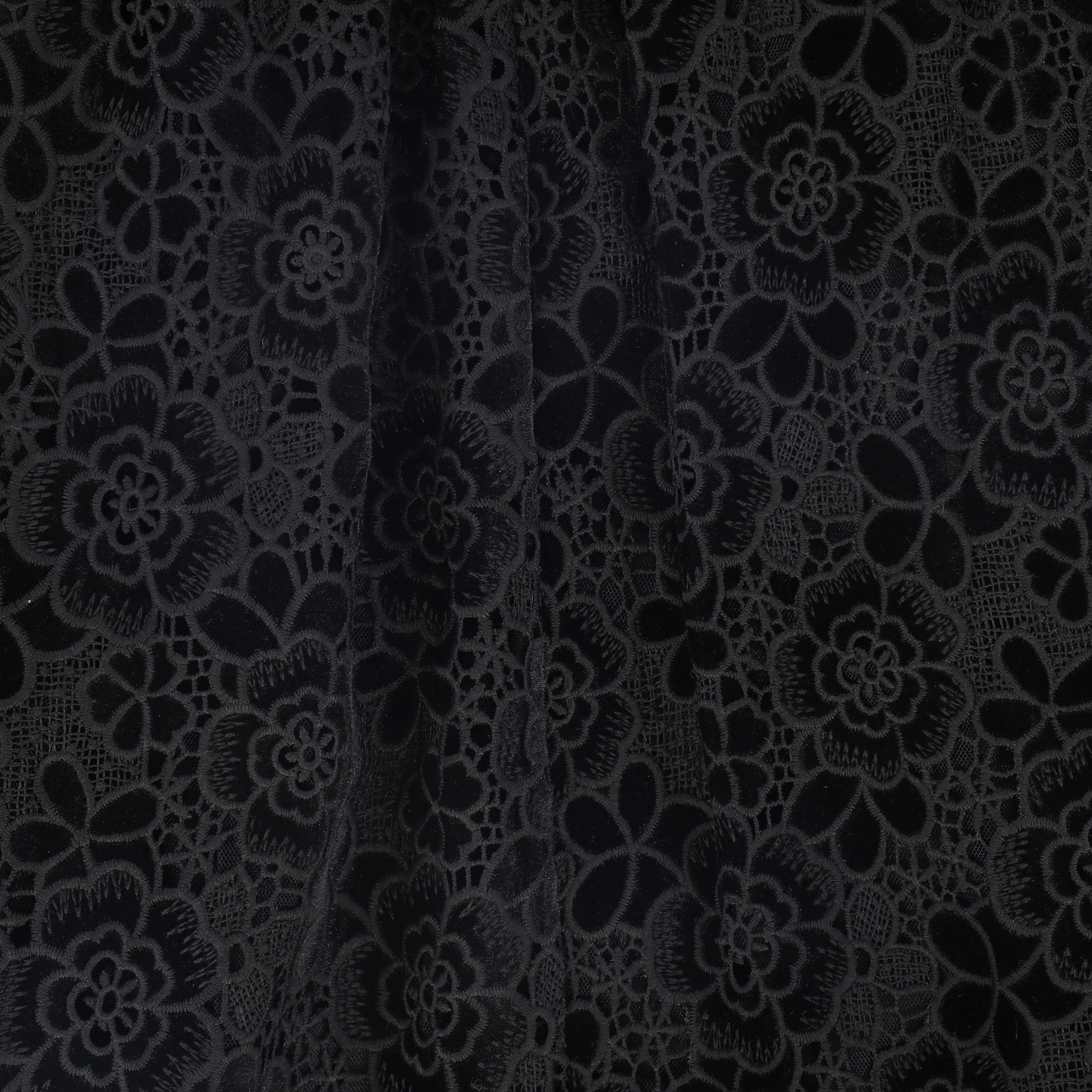 FRANCESCA GUILIANO BLACK VELVET GATHERED SKIRT [FINAL SALE] - Image 3