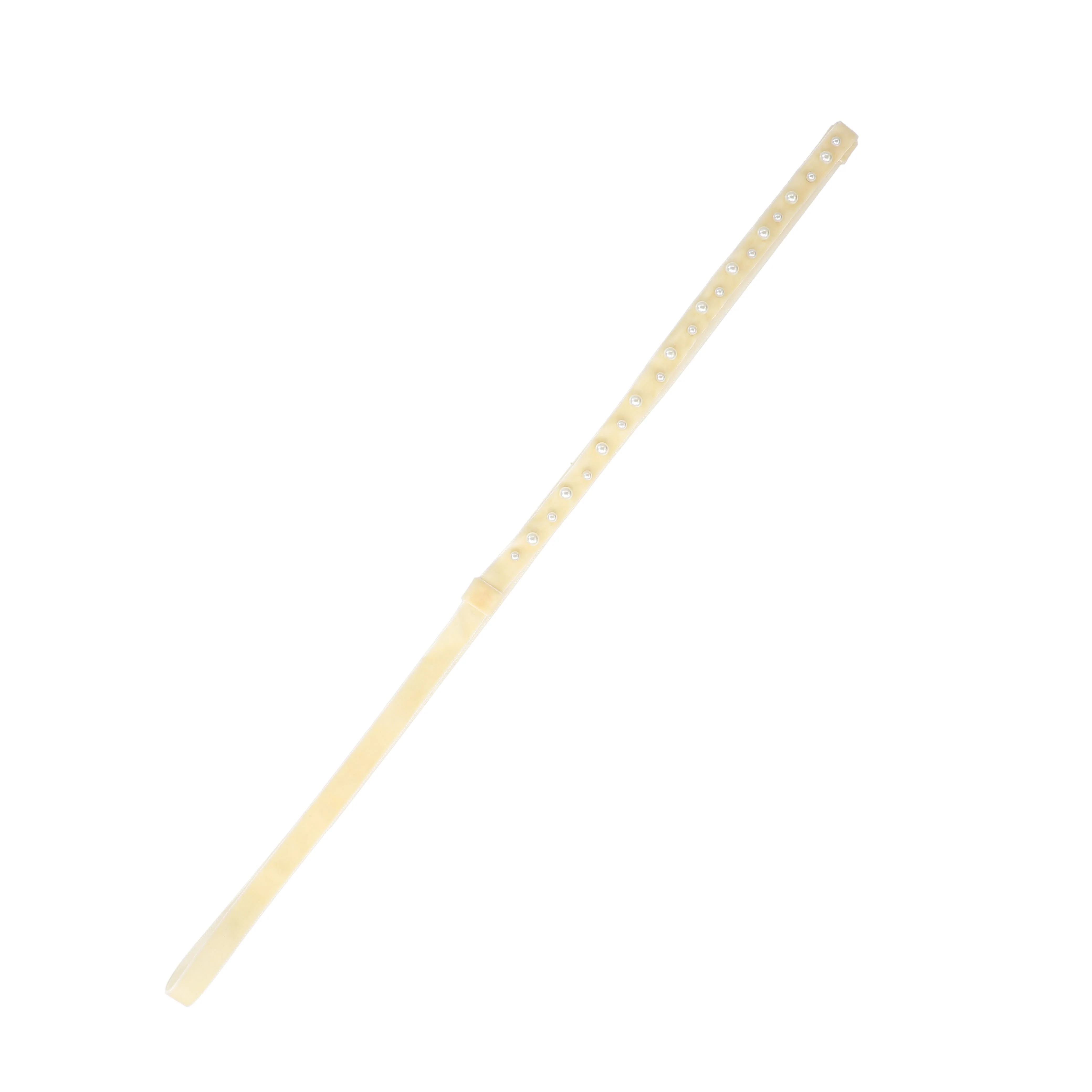 FRANCESCA GUILIANO CREAM SCATTERED PEARL RIBBON BAND [FINAL SALE] [FINAL SALE] - Image 2