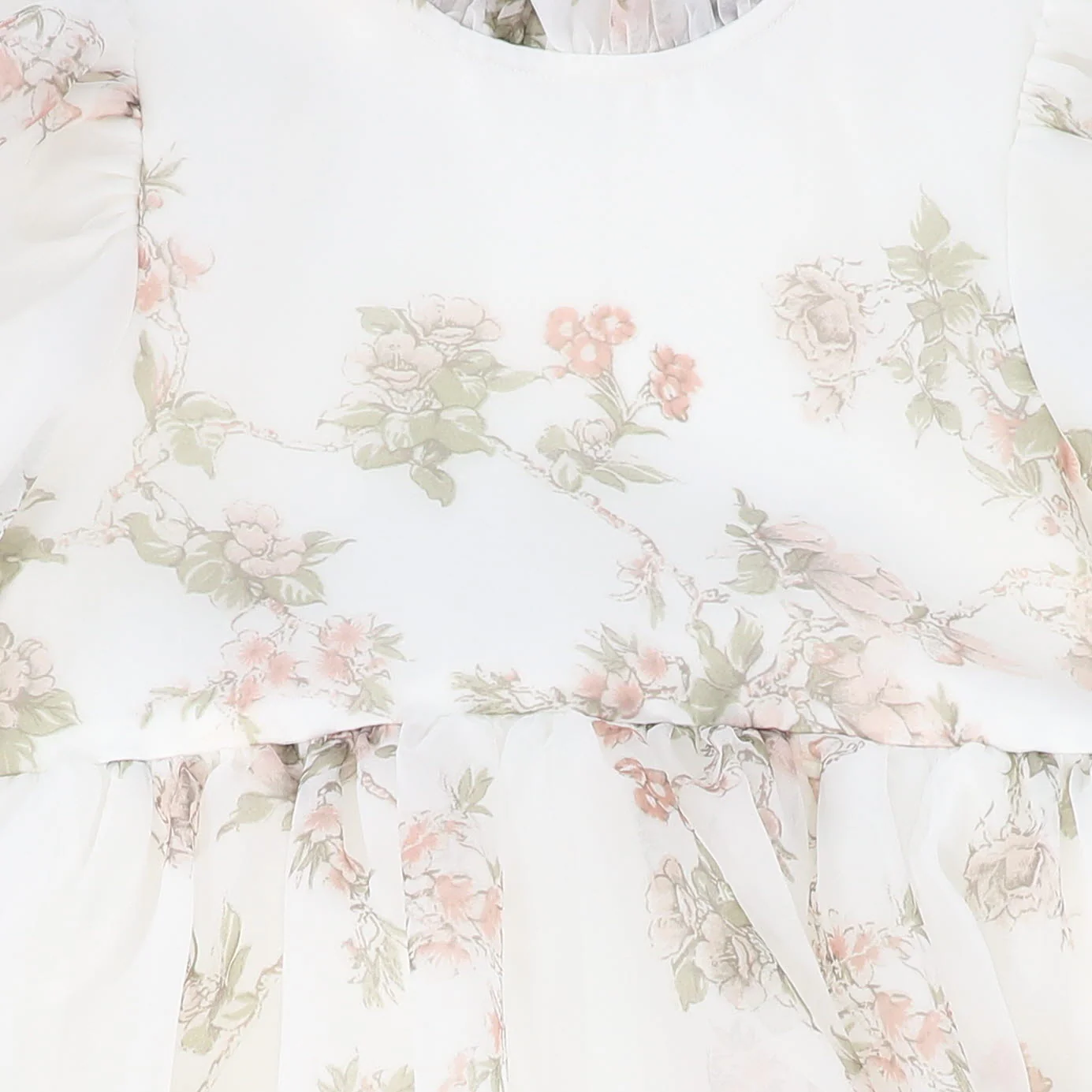 FRANCESCA GUILIANO FLORAL ORGANZA HIGH WAISTED GOWN - Image 3