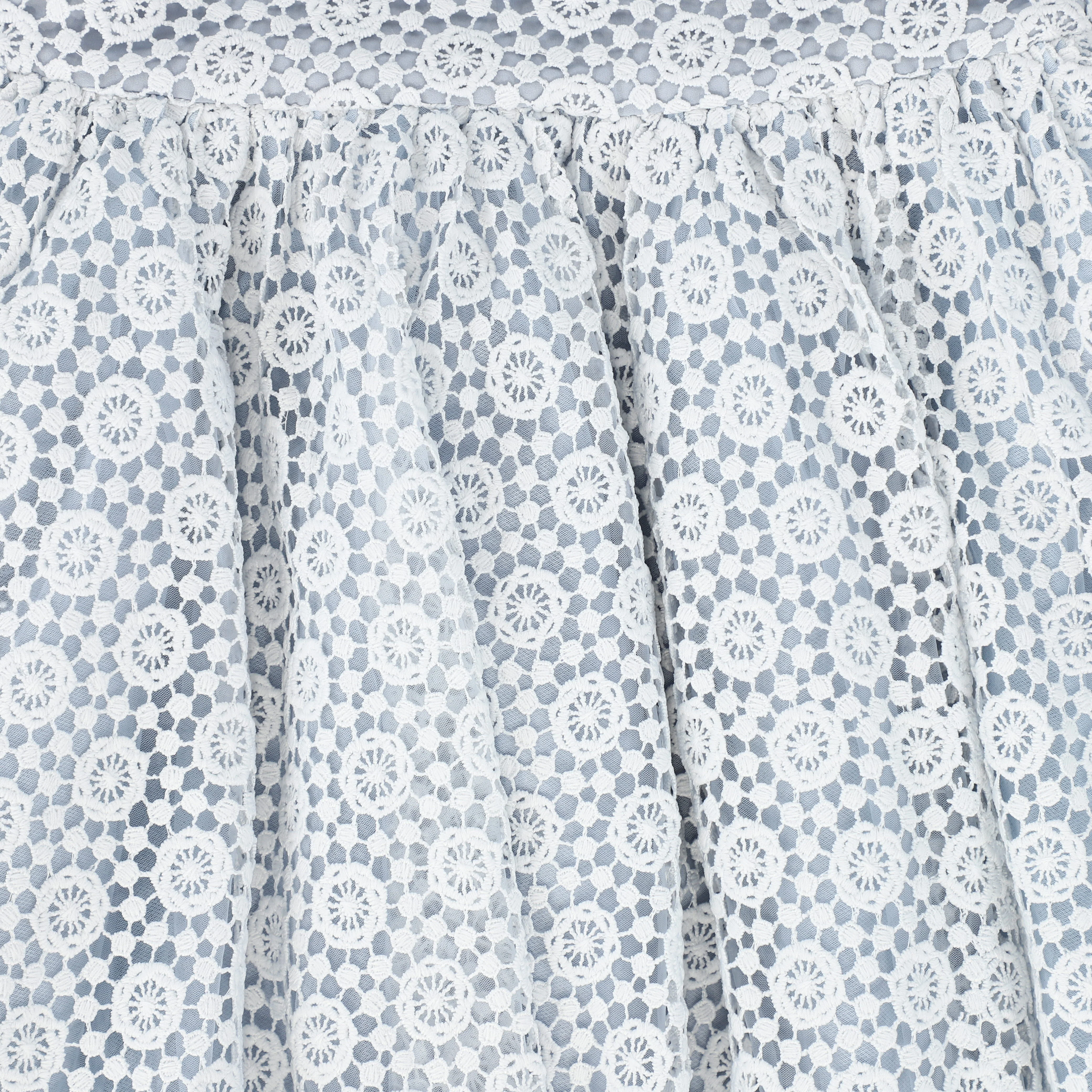 FRANCESCA GUILIANO POWDER BLUE EYELET WAISTED GOWN [FINAL SALE] - Image 3