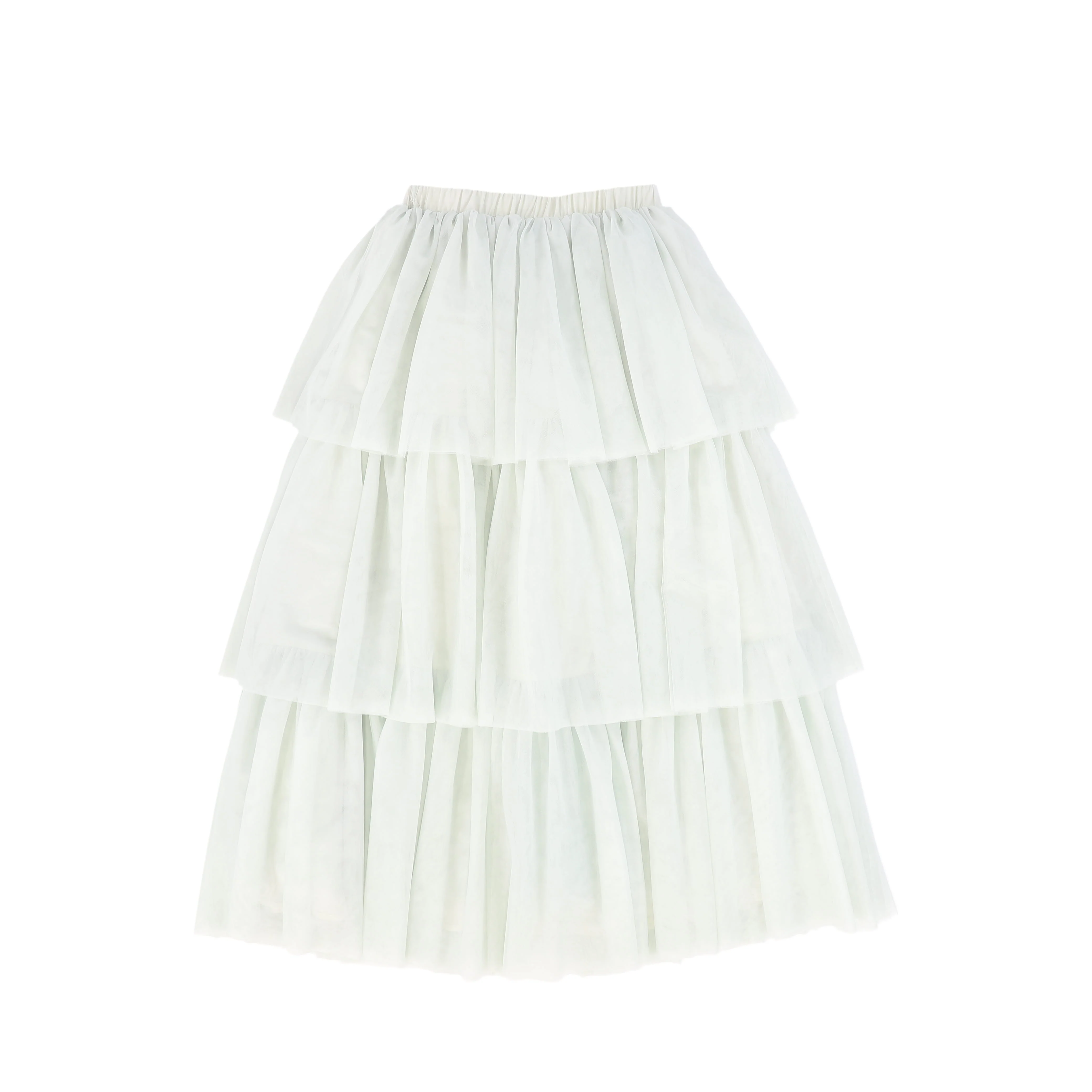 FRANCESCA GUILIANO MINT GREEN TULLE LAYERED SKIRT [FINAL SALE] - Image 2