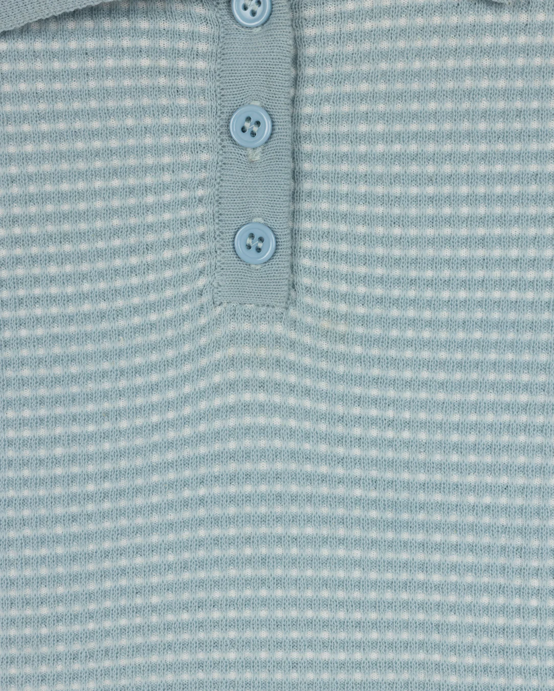 HARPER JAMES BLUE TEXTURED PLAID KNIT SWEATER [FINAL SALE] - Image 2