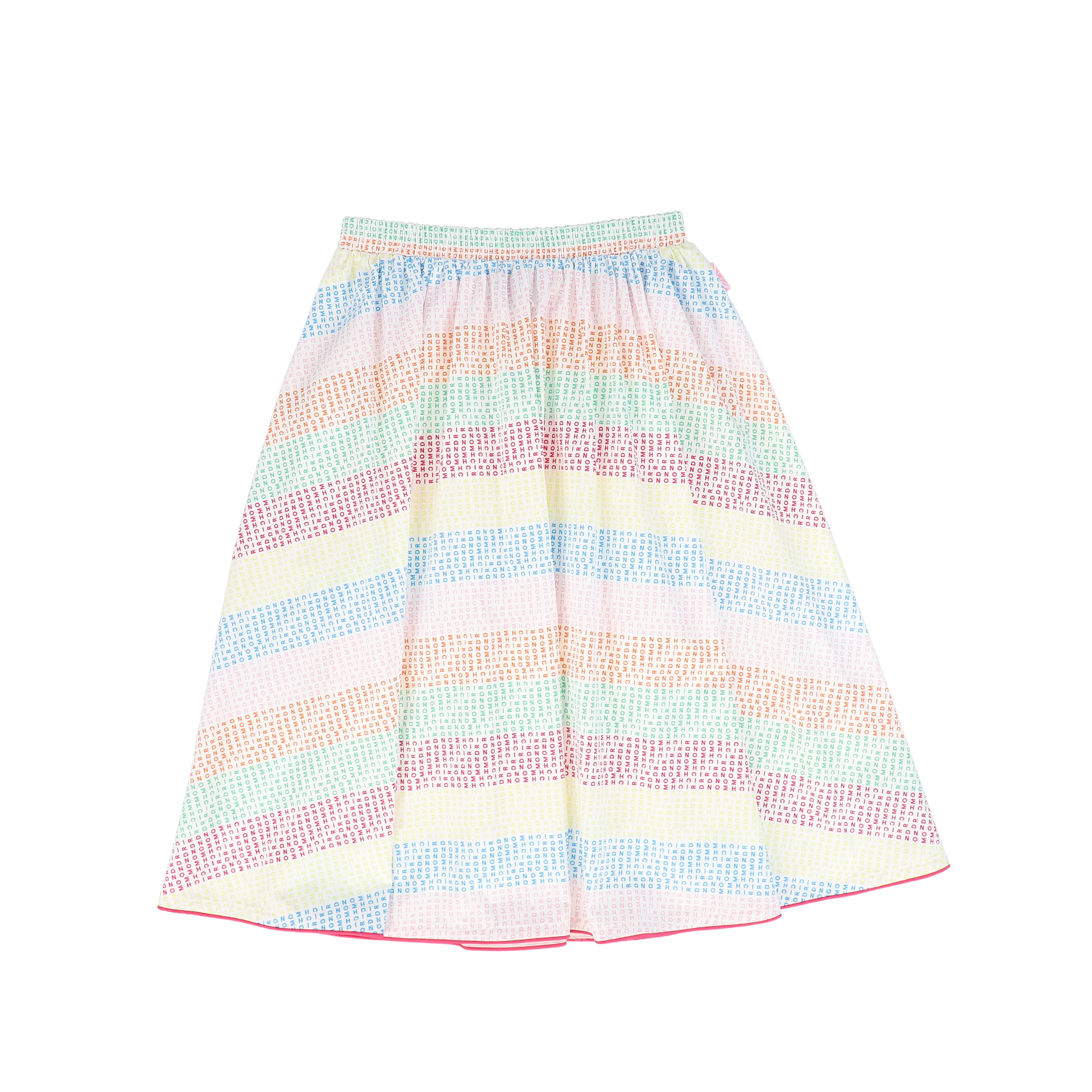 JOHN RICHMOND MULTI COLOR LOGO FLARE SKIRT [FINAL SALE] - Image 2
