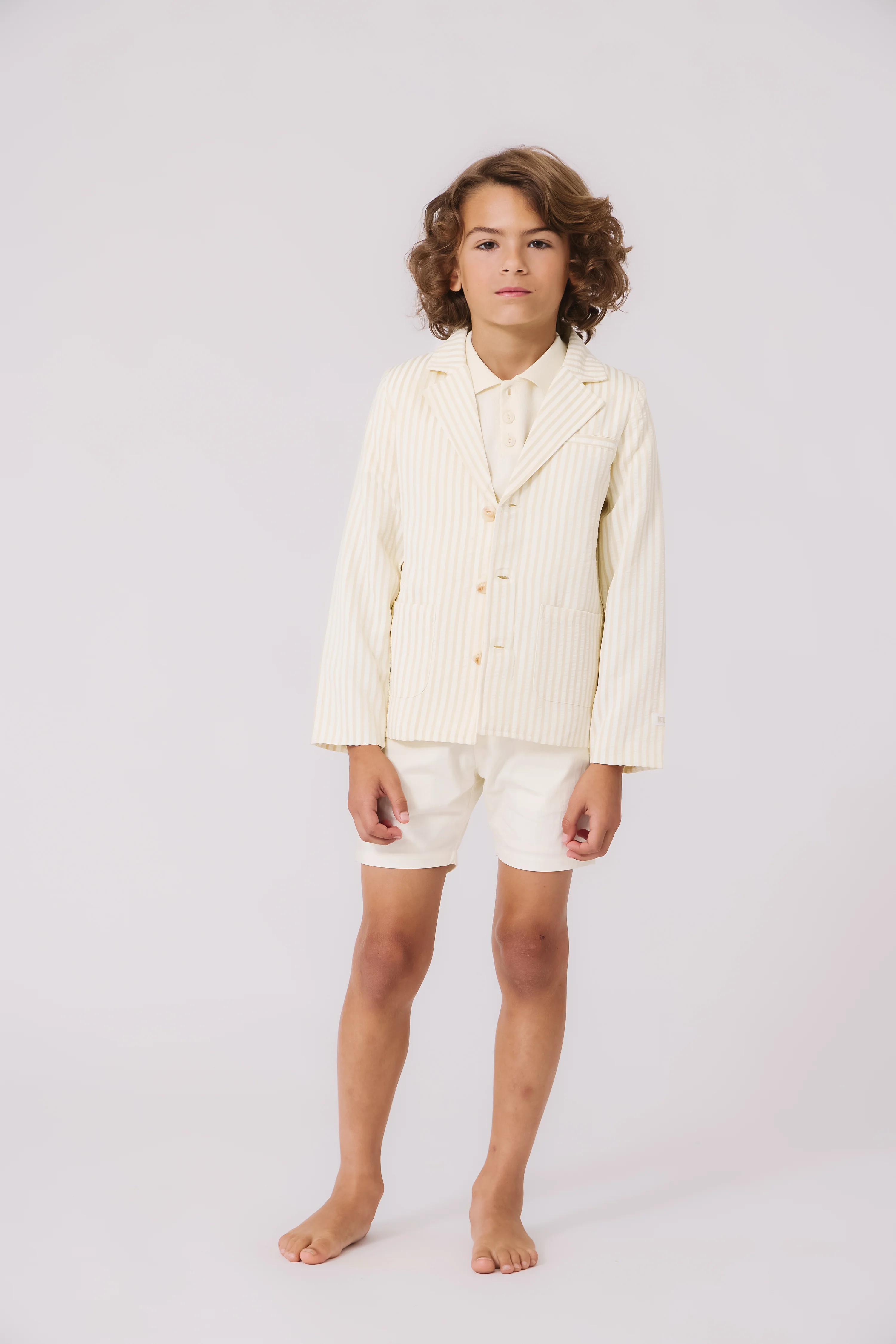 KIPP CREAM COTTON SHORTS [FINAL SALE] - Image 2