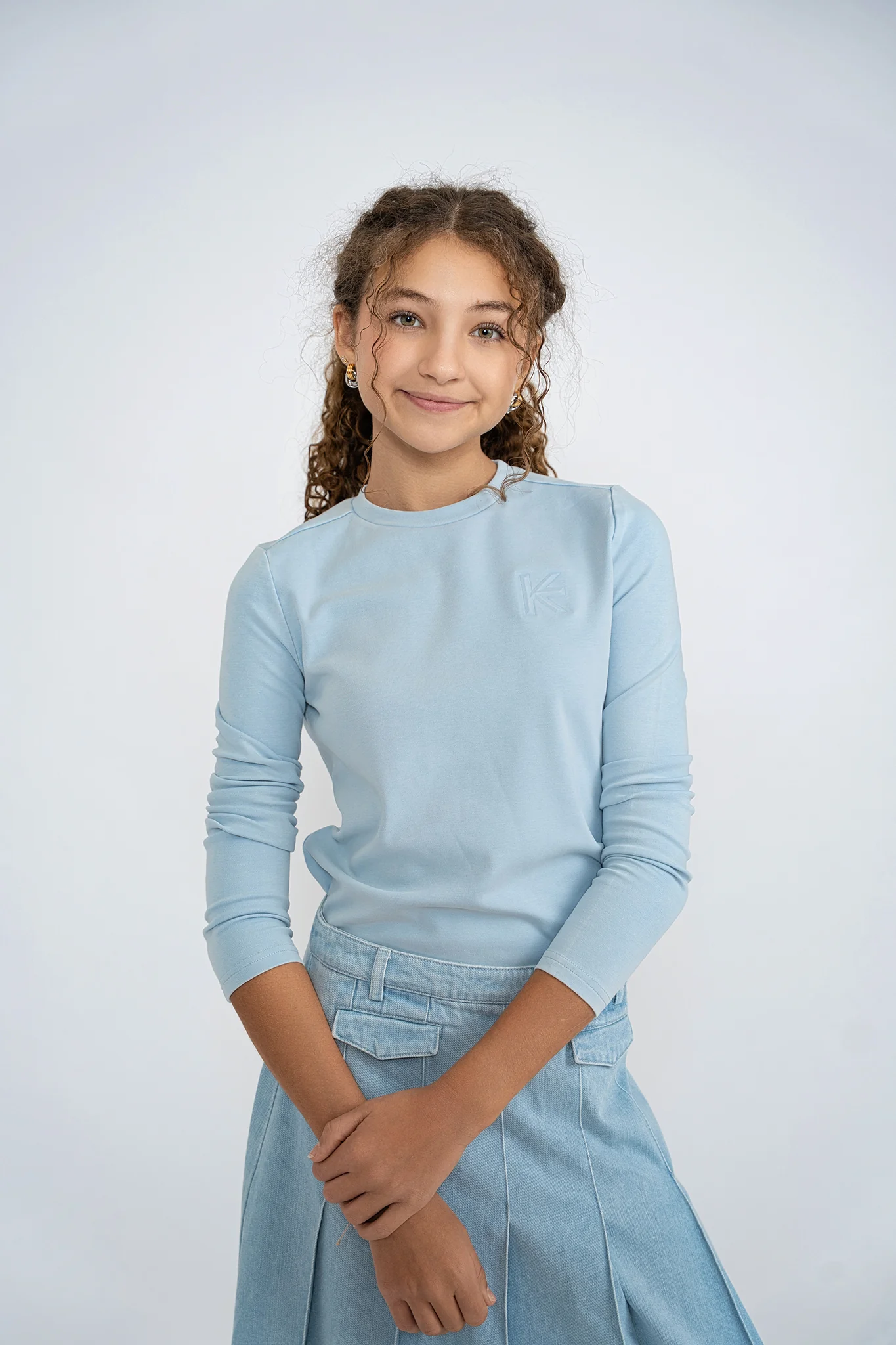 KIX LIGHT BLUE SOLID T-SHIRT [FINAL SALE] - Image 2