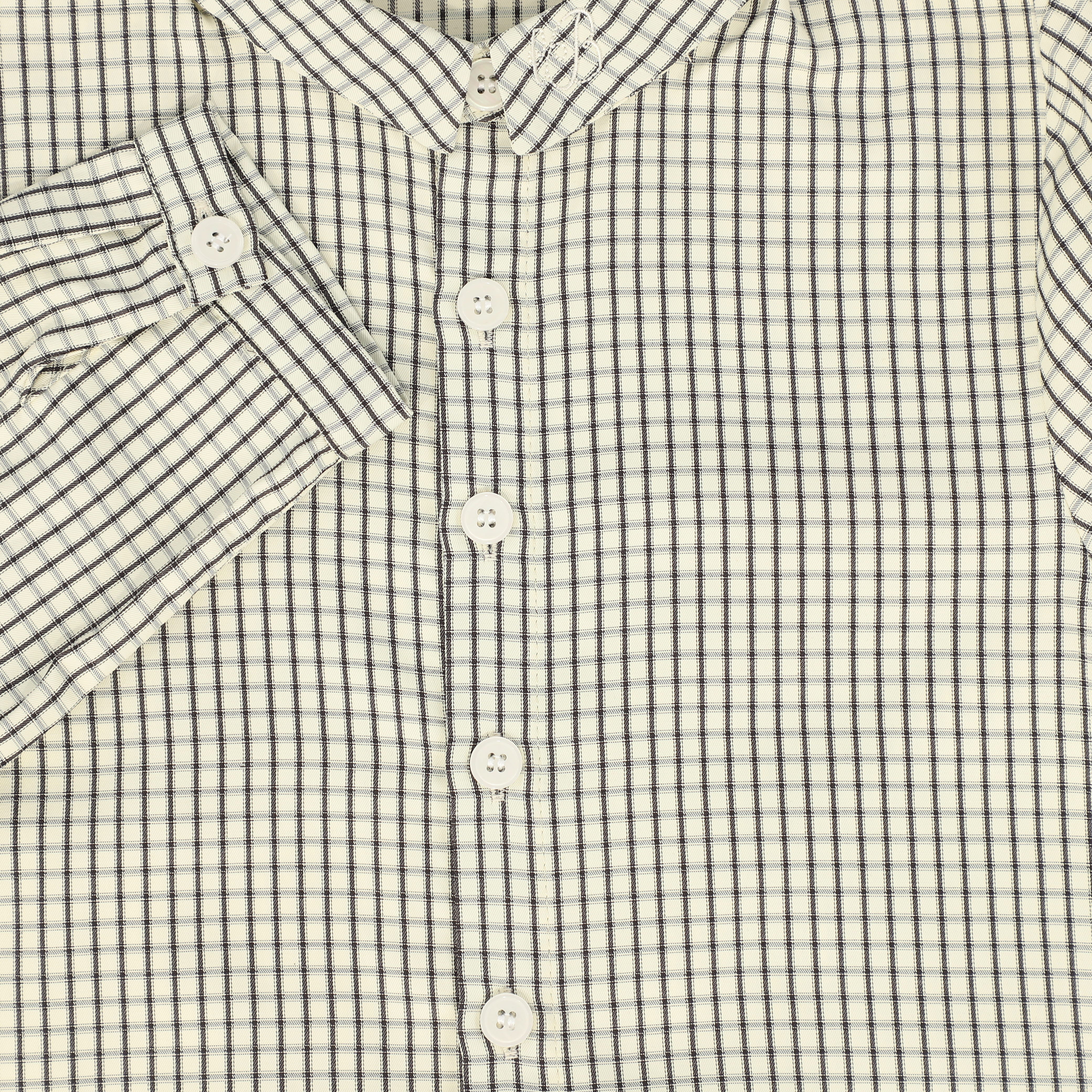 Le Bourdon Black/White Boys Checked Shirt [FINAL SALE] - Image 3