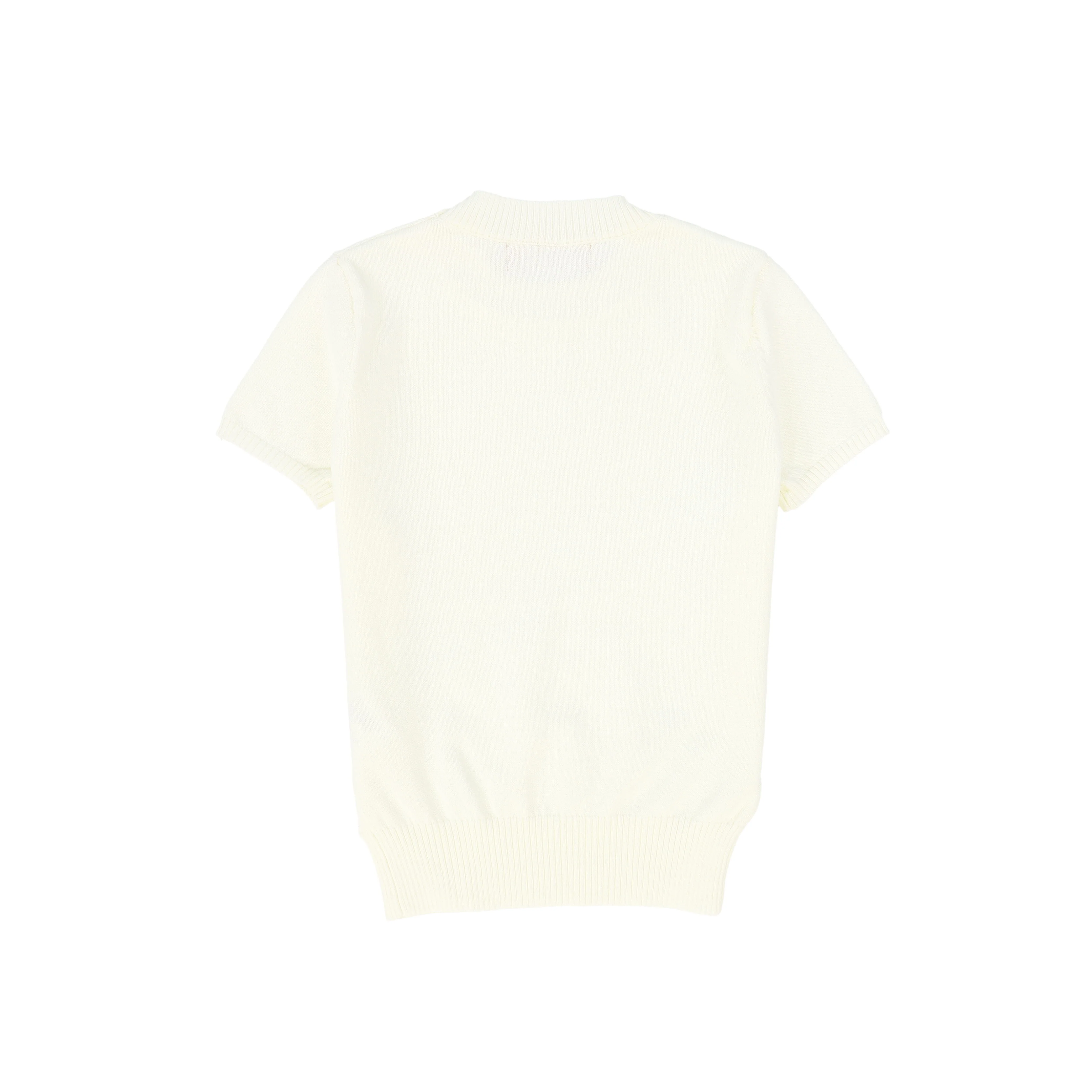 LE BOURDON CREAM SS KNIT SWEATER [FINAL SALE] - Image 2
