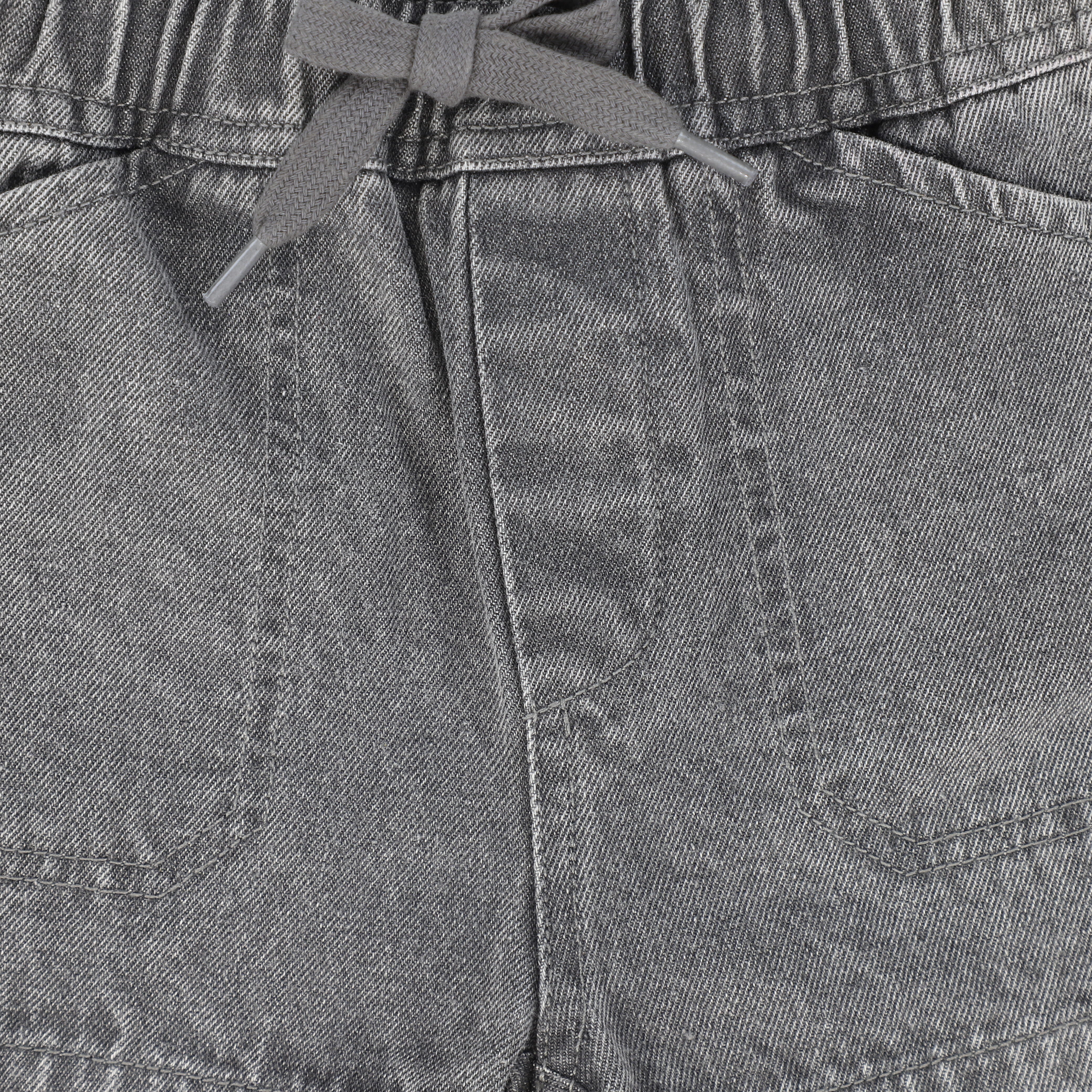 LE BOURDON GREY DENIM POCKET SHORTS [FINAL SALE] - Image 3