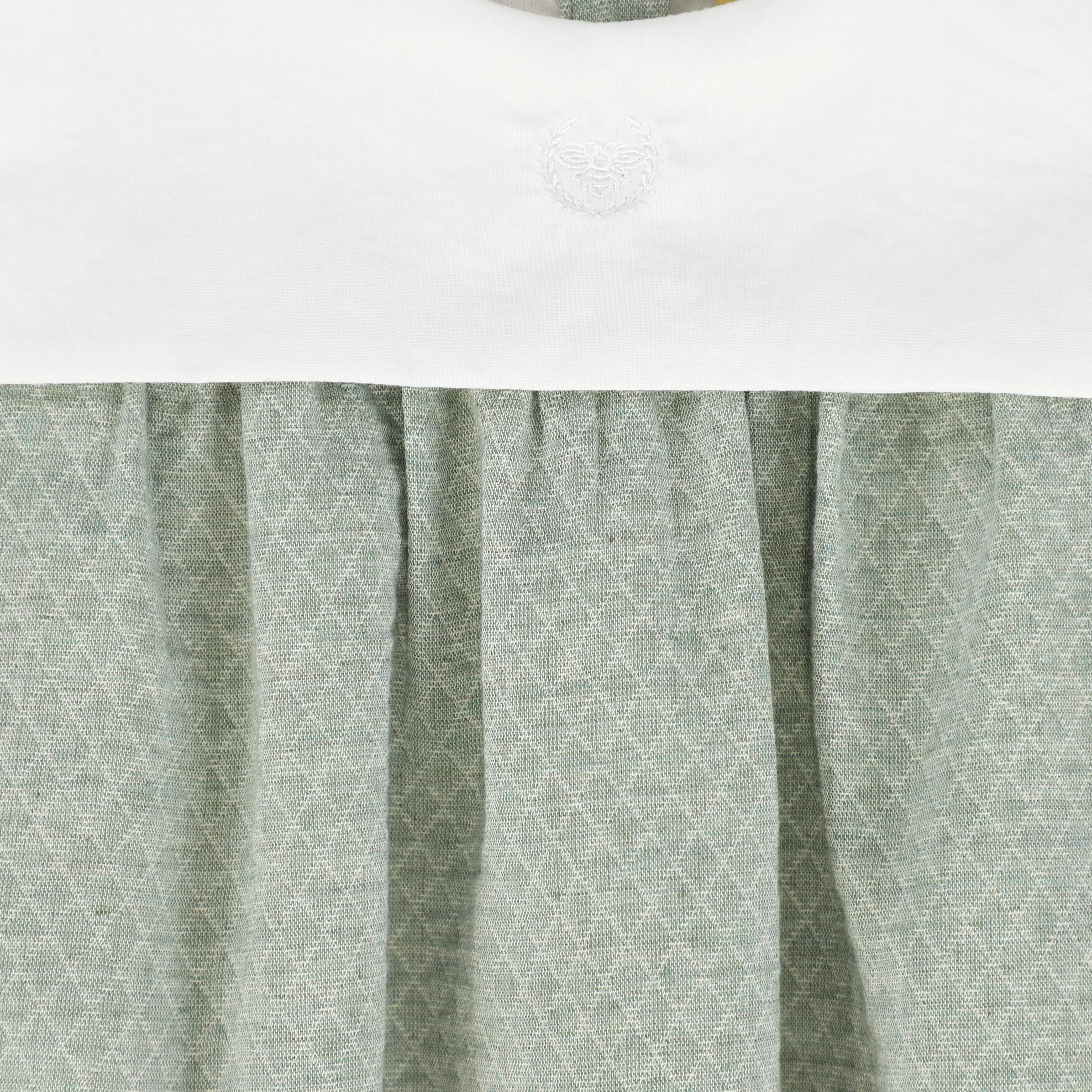 LE BOURDON GREEN TEXTURED COLLAR ROMPER [FINAL SALE] - Image 3