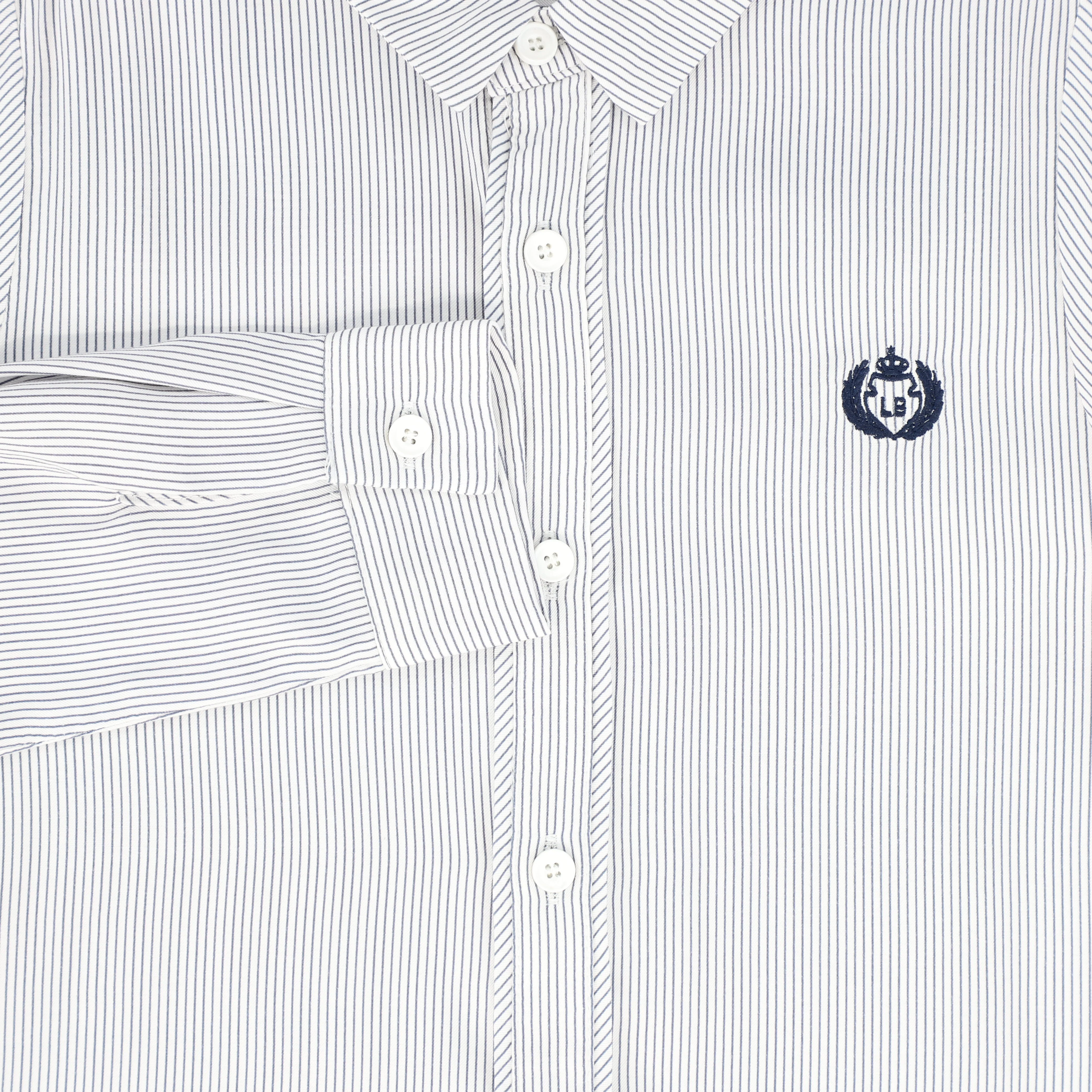 LE BOURDON GREY/WHITE COLLAR BLOUSE [FINAL SALE] - Image 3