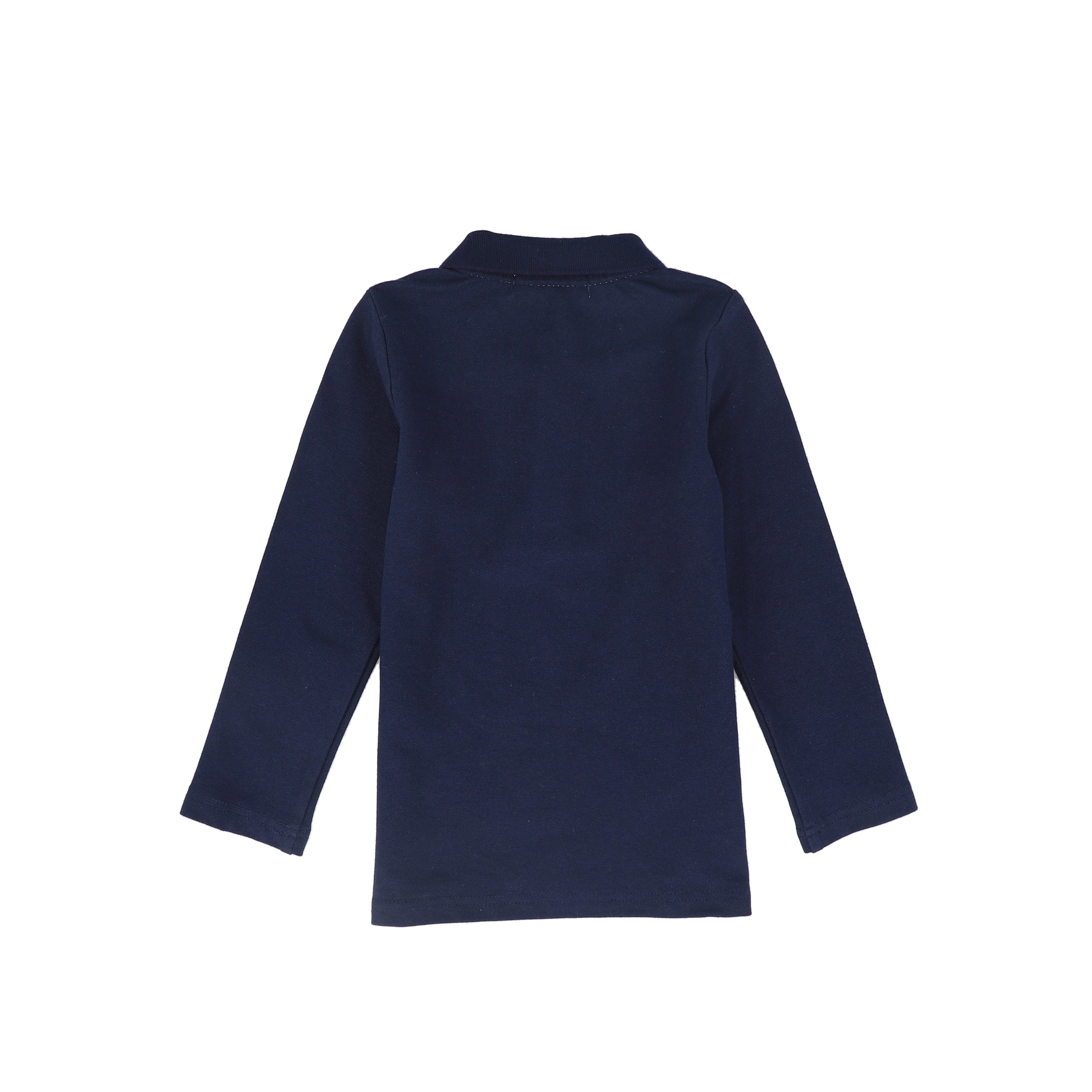 LE BOURDON NAVY LETTER PATCH LS POLO [FINAL SALE] - Image 2