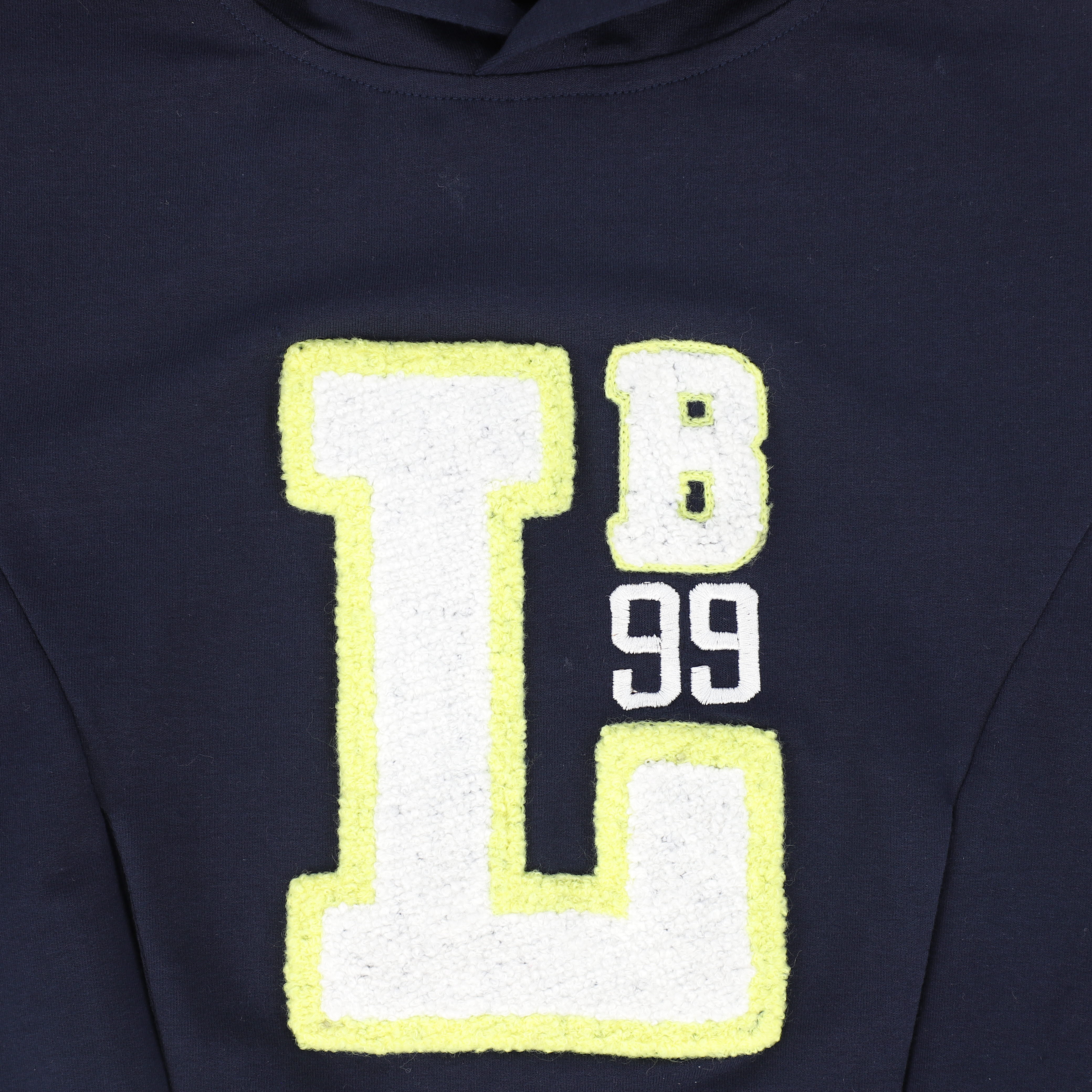 LE BOURDON NAVY LETTER PATCH SWEATSHIRT SET [FINAL SALE] - Image 2