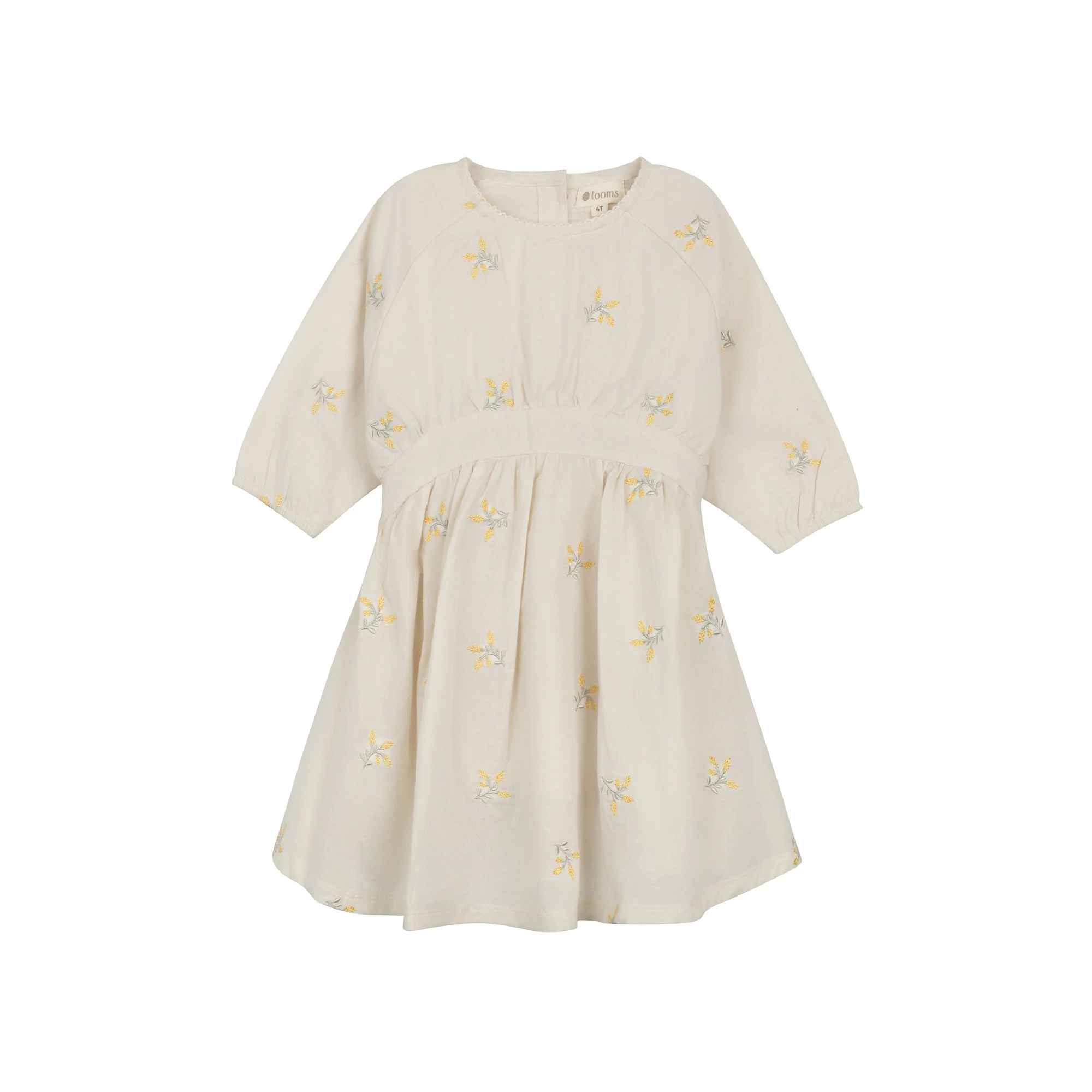 LOOMS IVORY FLORAL EMBROIDERED DRESS [FINAL SALE] - Image 2